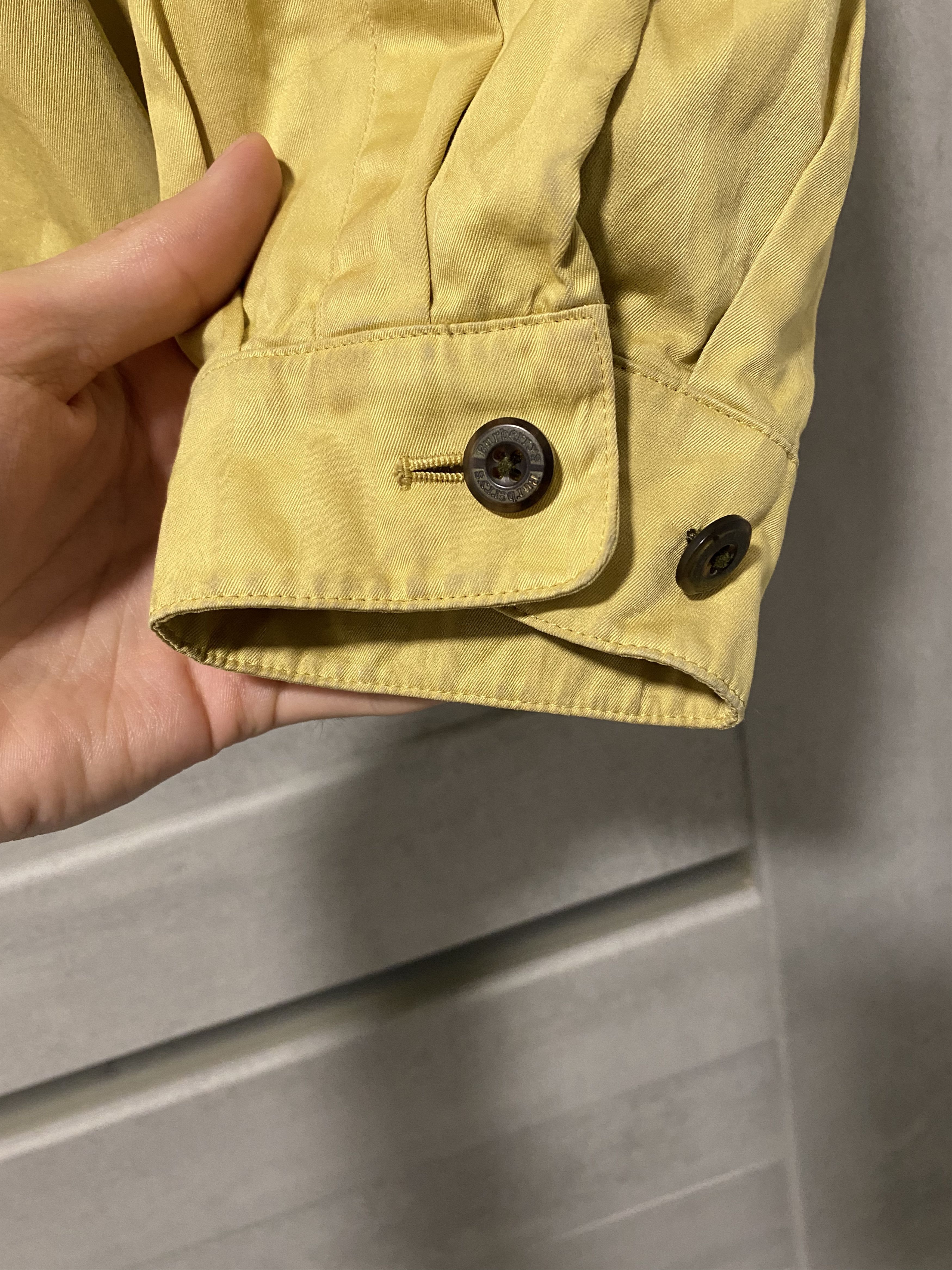 Burberry Vintage 90s Burberry gold striped bomber jacket Size US M / EU 48-50 / 2 - 5 Thumbnail