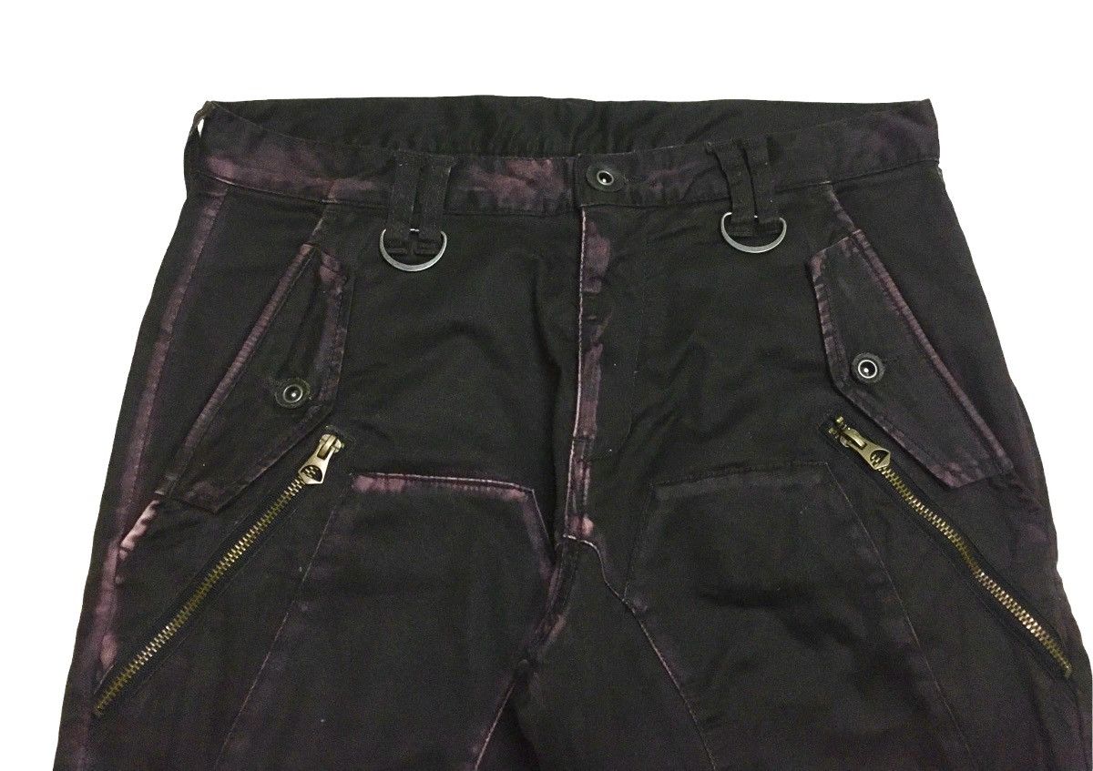 PPFM Rare Vintage PPFM Multi Pocket Bleach Waxed Pants 1990s Size US 32 / EU 48 - 3 Thumbnail