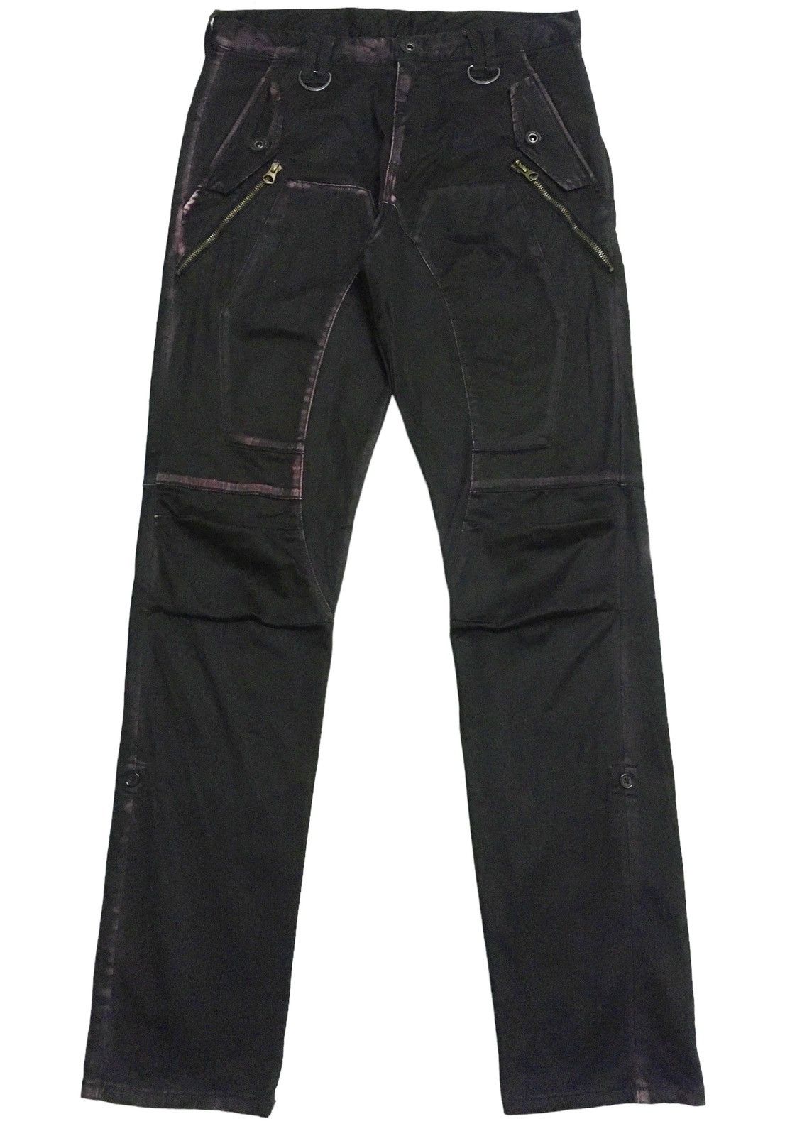 PPFM Rare Vintage PPFM Multi Pocket Bleach Waxed Pants 1990s Size US 32 / EU 48 - 1 Thumbnail