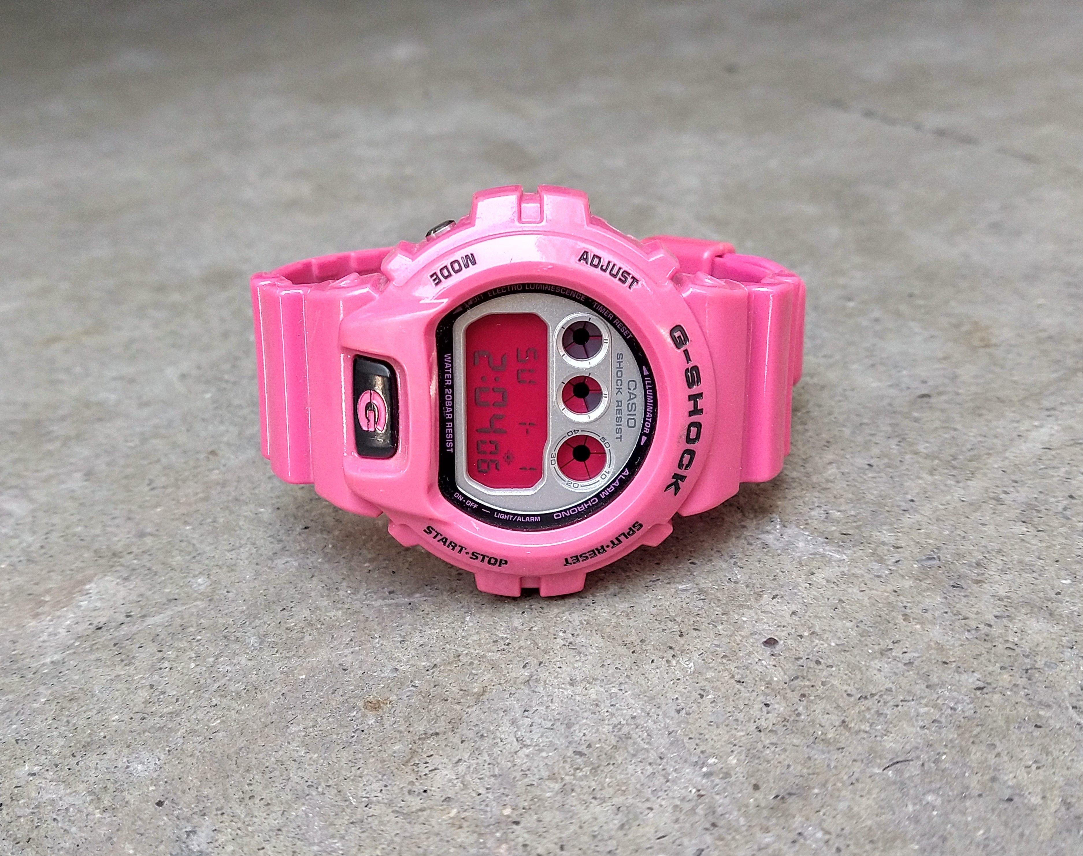 image of Casio G-Shock Dw6900Cs-4Jf Pink Watch Rubber, Men's