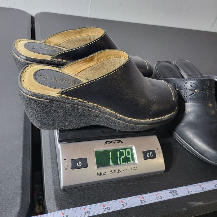 Other Y2K Style Predictions Leather Black Slip On Mule Clogs | Grailed