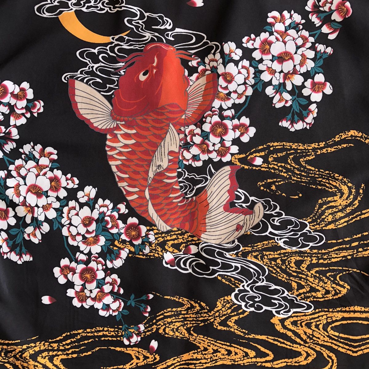 Japanese Brand Kimono Cardigan Koi Fish Streetwear Japanese Style Size US L / EU 52-54 / 3 - 4 Thumbnail