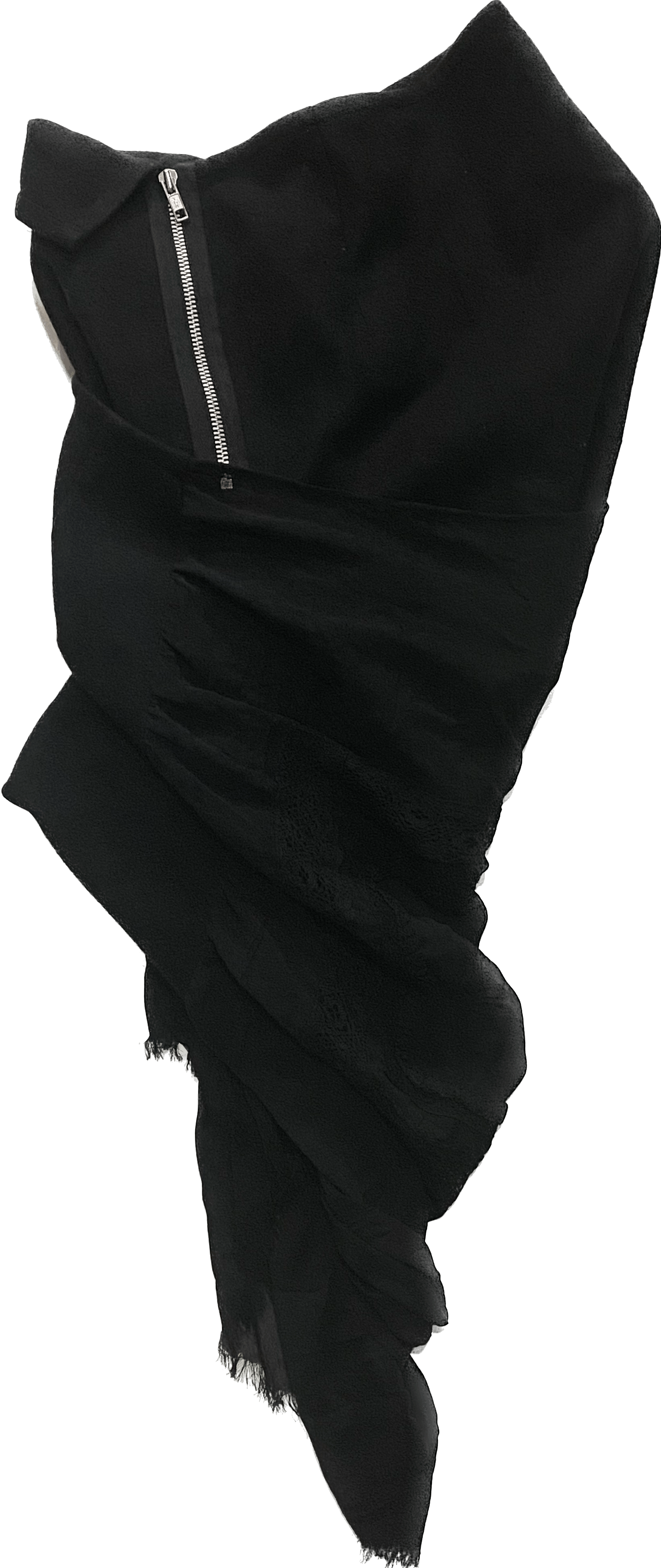 image of Junya Watanabe Lace Cocoon Wrap Skirt in Black, Women's (Size 24)