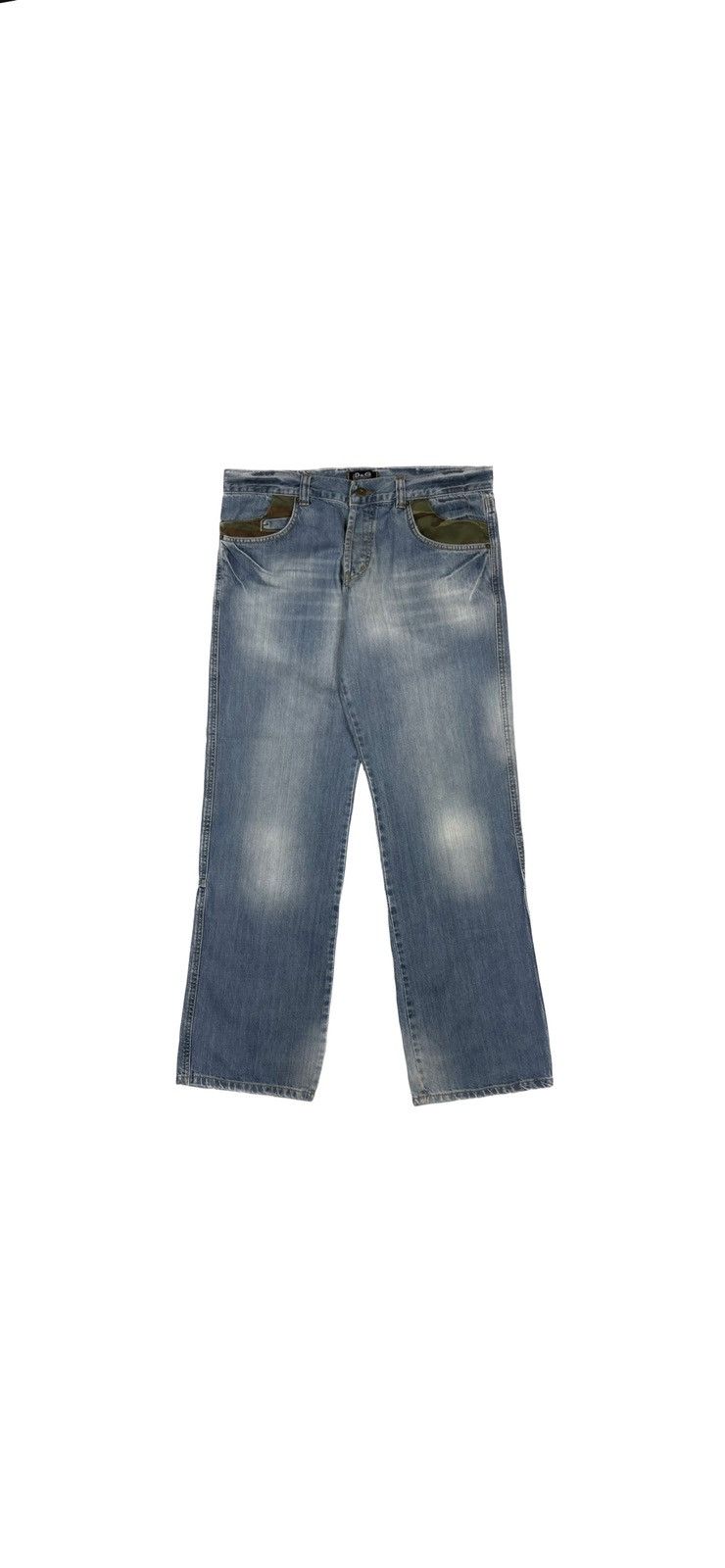 Dolce & Gabbana Regular Fit Camouflage Denim Jeans