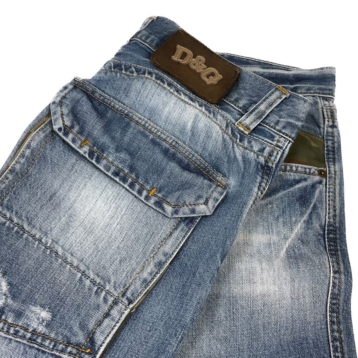 Dolce & Gabbana Regular Fit Camouflage Denim Jeans