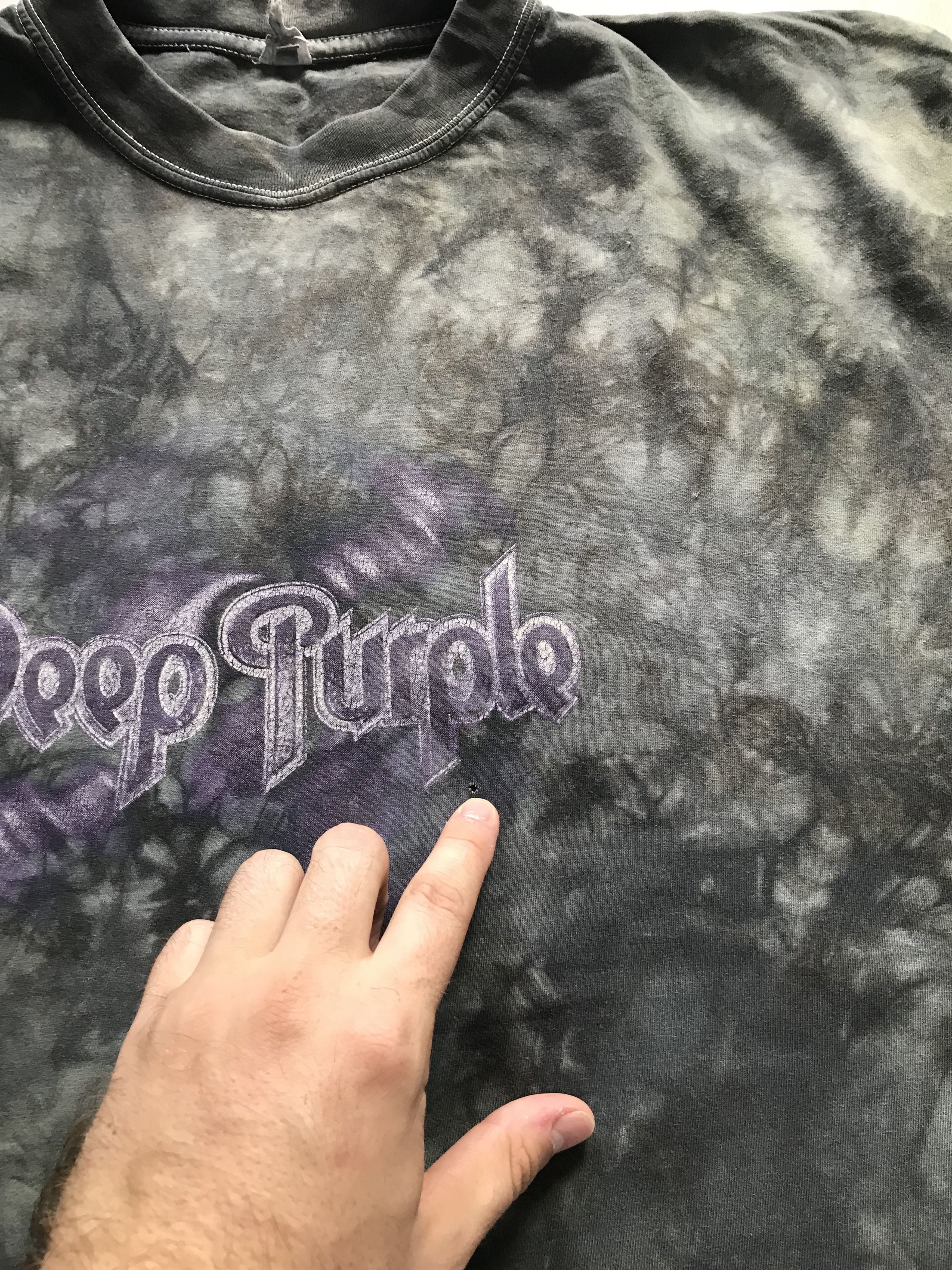 Band Tees Vintage Deep Purple Tie Die Europe 2002 Tour Band Size US L / EU 52-54 / 3 - 8 Thumbnail