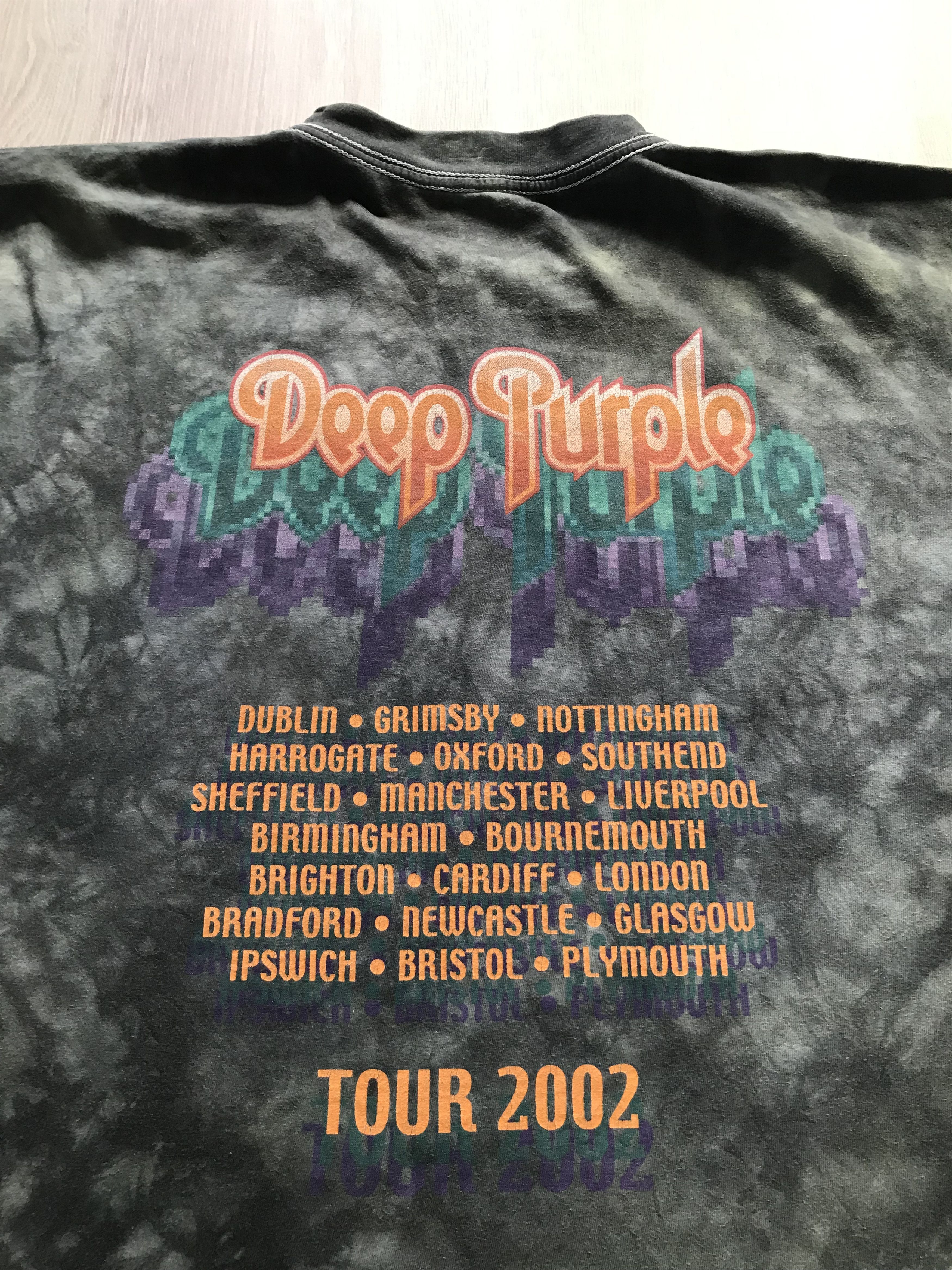 Band Tees Vintage Deep Purple Tie Die Europe 2002 Tour Band Size US L / EU 52-54 / 3 - 2 Thumbnail