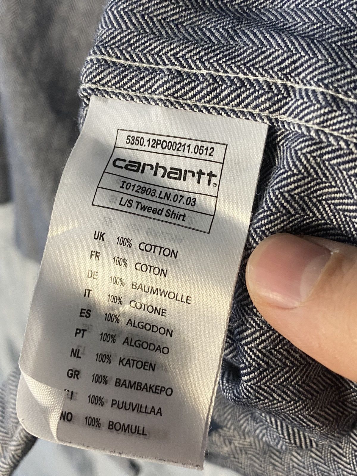 Carhartt × Carhartt Wip Hype Luxury Carhartt Shirt Long Sleeve Size M Grey Size US M / EU 48-50 / 2 - 6 Thumbnail