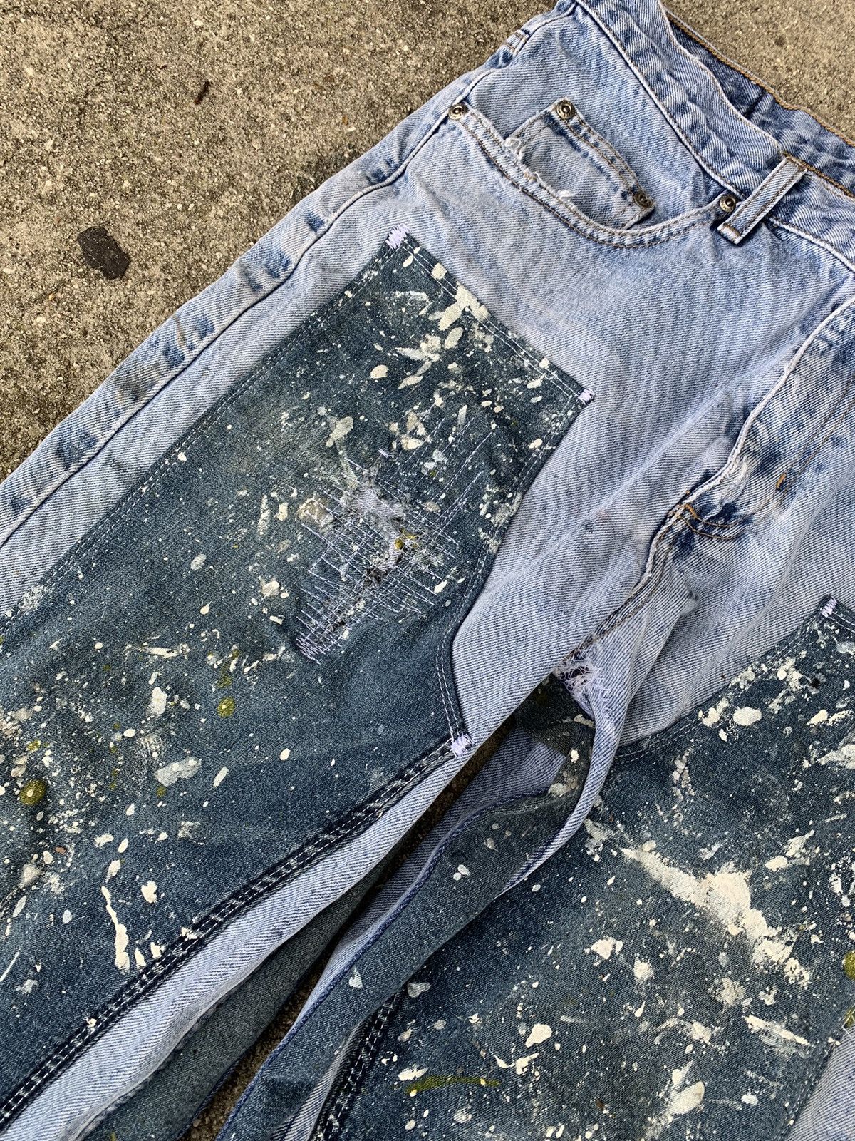Other 1/1 Your World reconstructed painters double knee work jeans Size US 32 / EU 48 - 3 Thumbnail