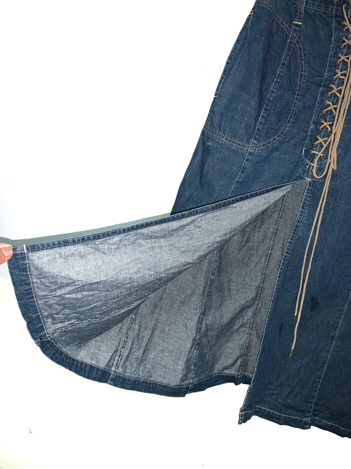Fashion Victim Vintage Hysteric Glamour Denim Skirt with Draw string. Size 26" / US 2 / IT 38 - 11 Thumbnail