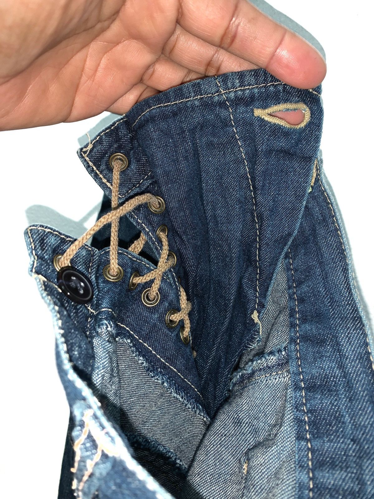 Fashion Victim Vintage Hysteric Glamour Denim Skirt with Draw string. Size 26" / US 2 / IT 38 - 10 Thumbnail