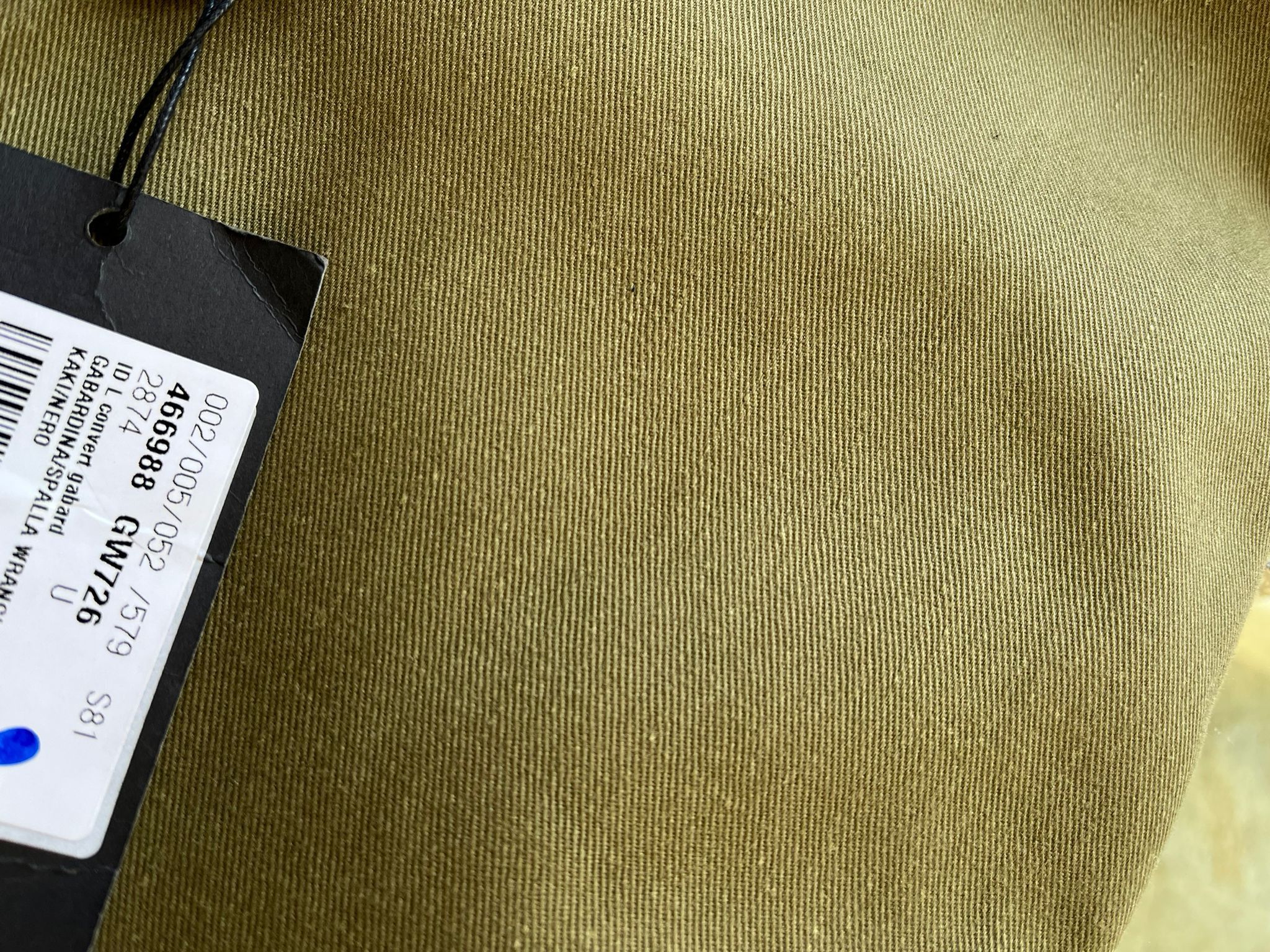 Saint Laurent Paris ID L Convert Gabardine Bag in Military Green Color Size ONE SIZE - 14 Thumbnail