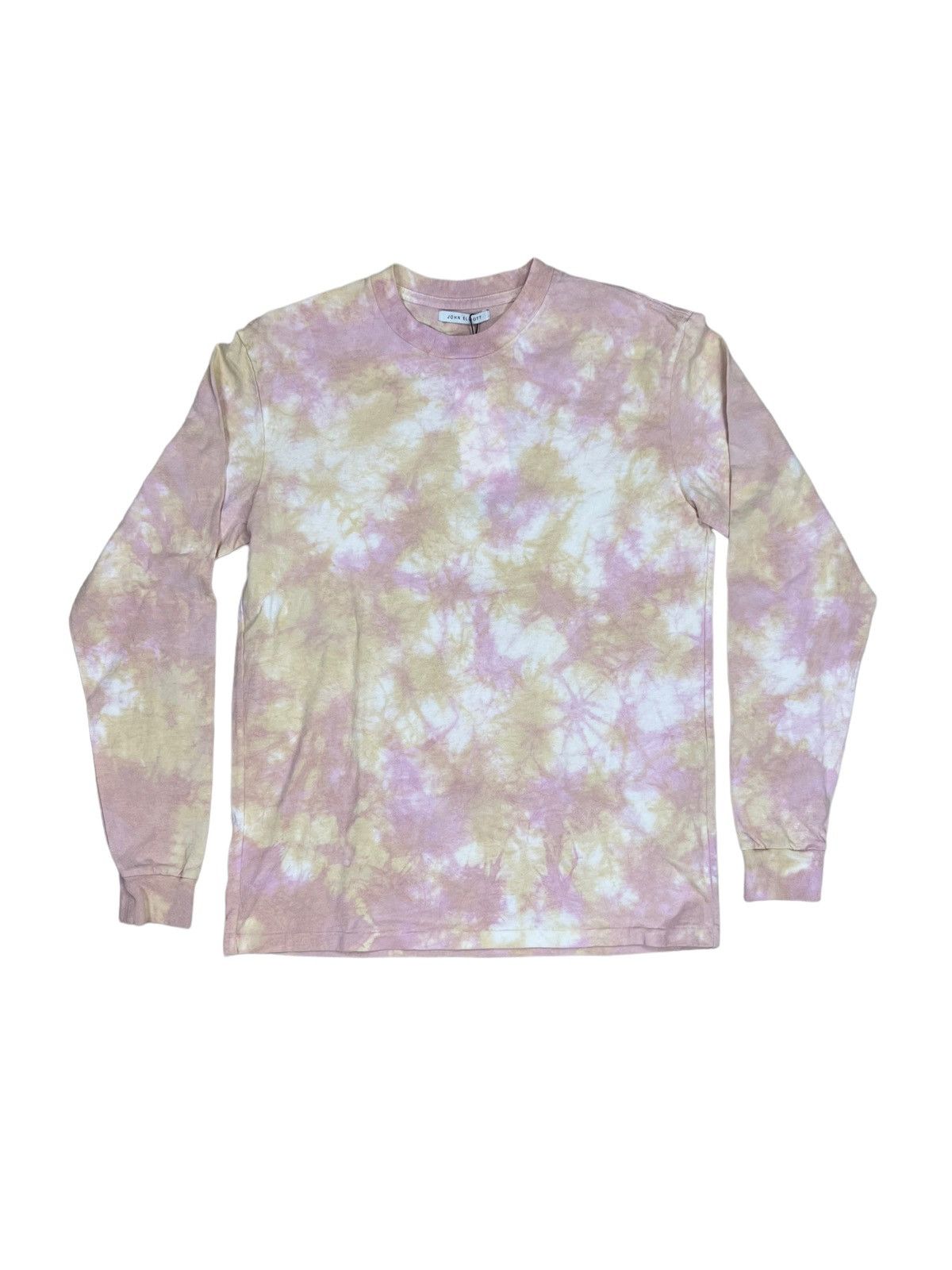 image of John Elliott Super Bloom Tie Dye Long Sleeve Shirt, Men's (Size XS)