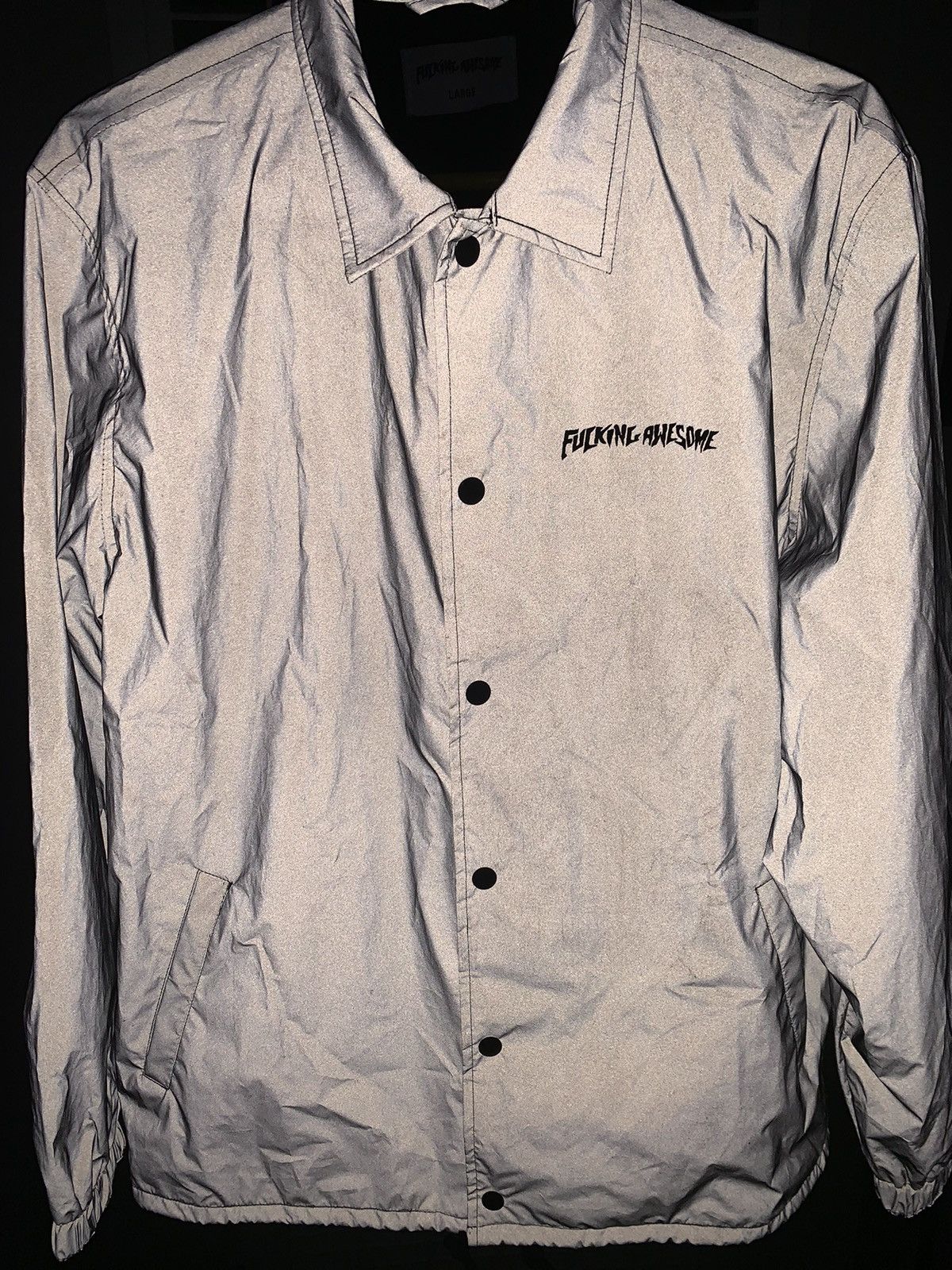 Fucking Awesome Fucking Awesome Reflective 3M Coach Jacket Size L 