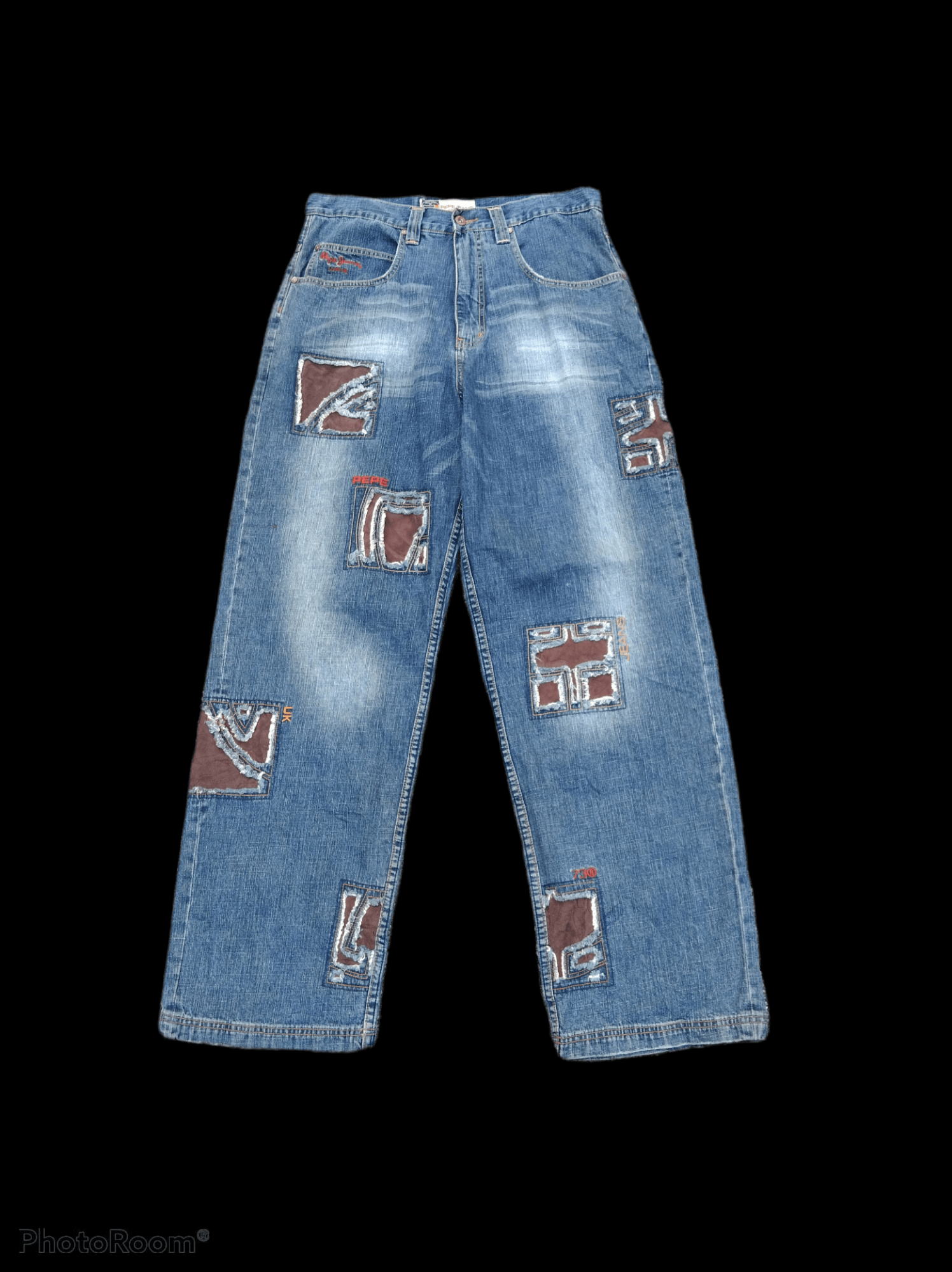 Pepe Jeans DISTRESSED BAGGY PACTHWORK PEPE JEANS Size US 34 / EU 50 - 1 Thumbnail