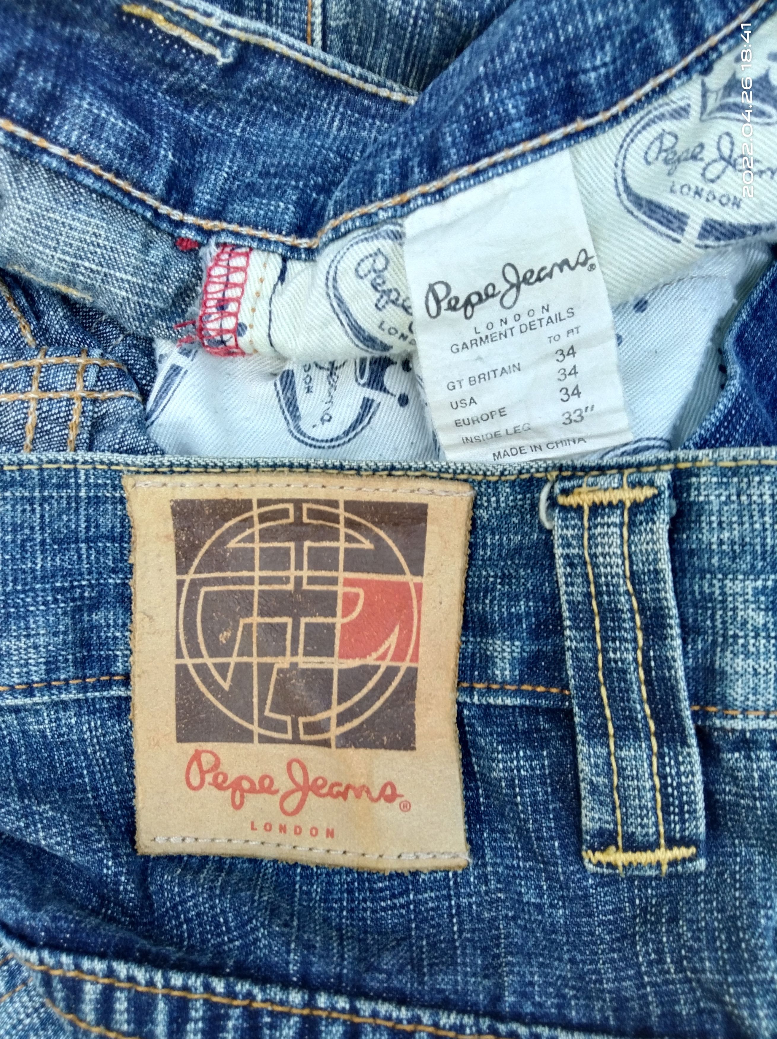 Pepe Jeans DISTRESSED BAGGY PACTHWORK PEPE JEANS Size US 34 / EU 50 - 7 Thumbnail