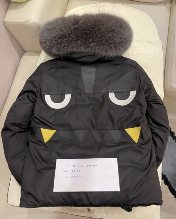 Fendi monster hot sale eyes puffer jacket