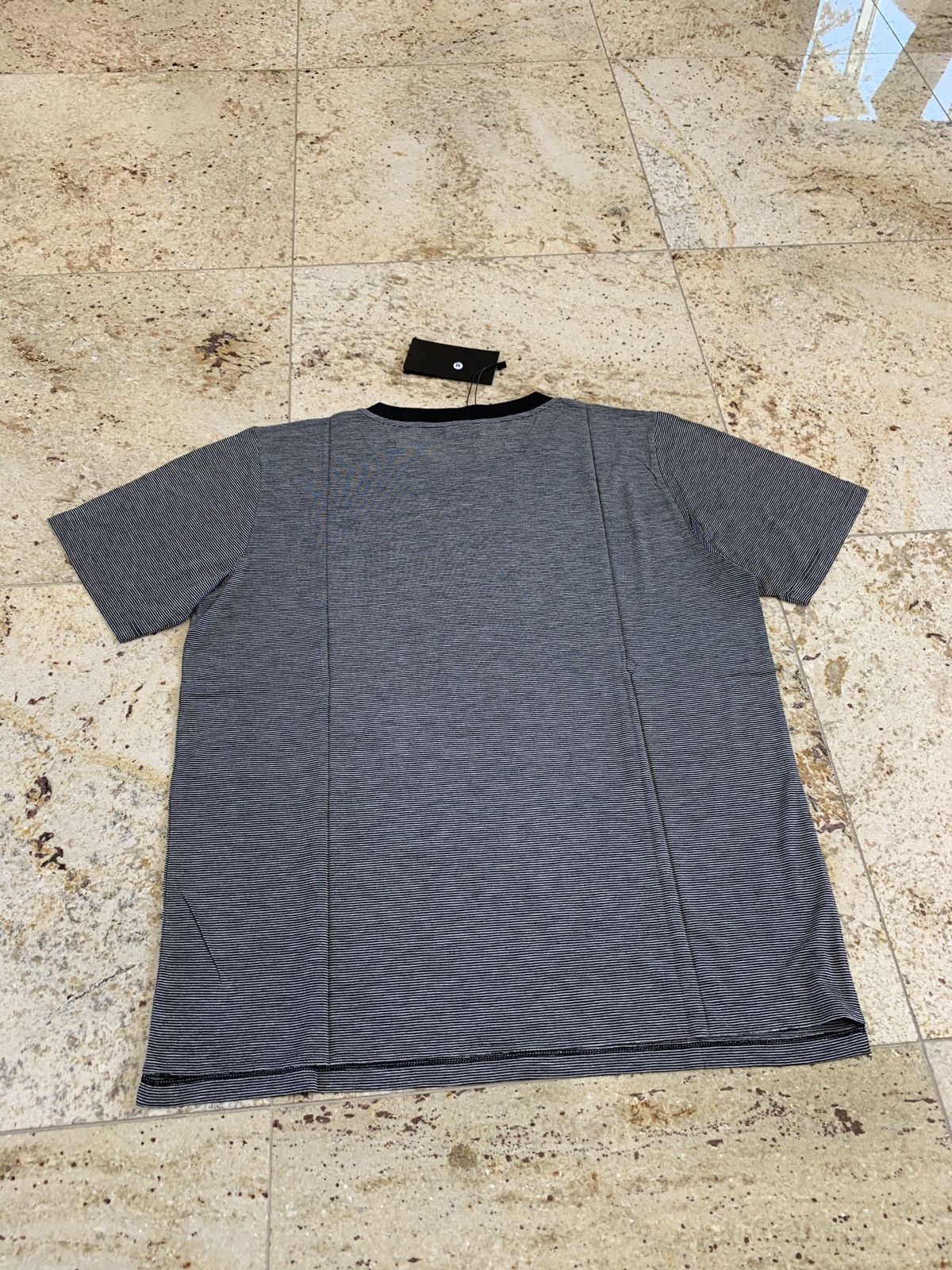 Saint Laurent Paris Thin Stripe University Patch Tee Size US M / EU 48-50 / 2 - 13 Thumbnail