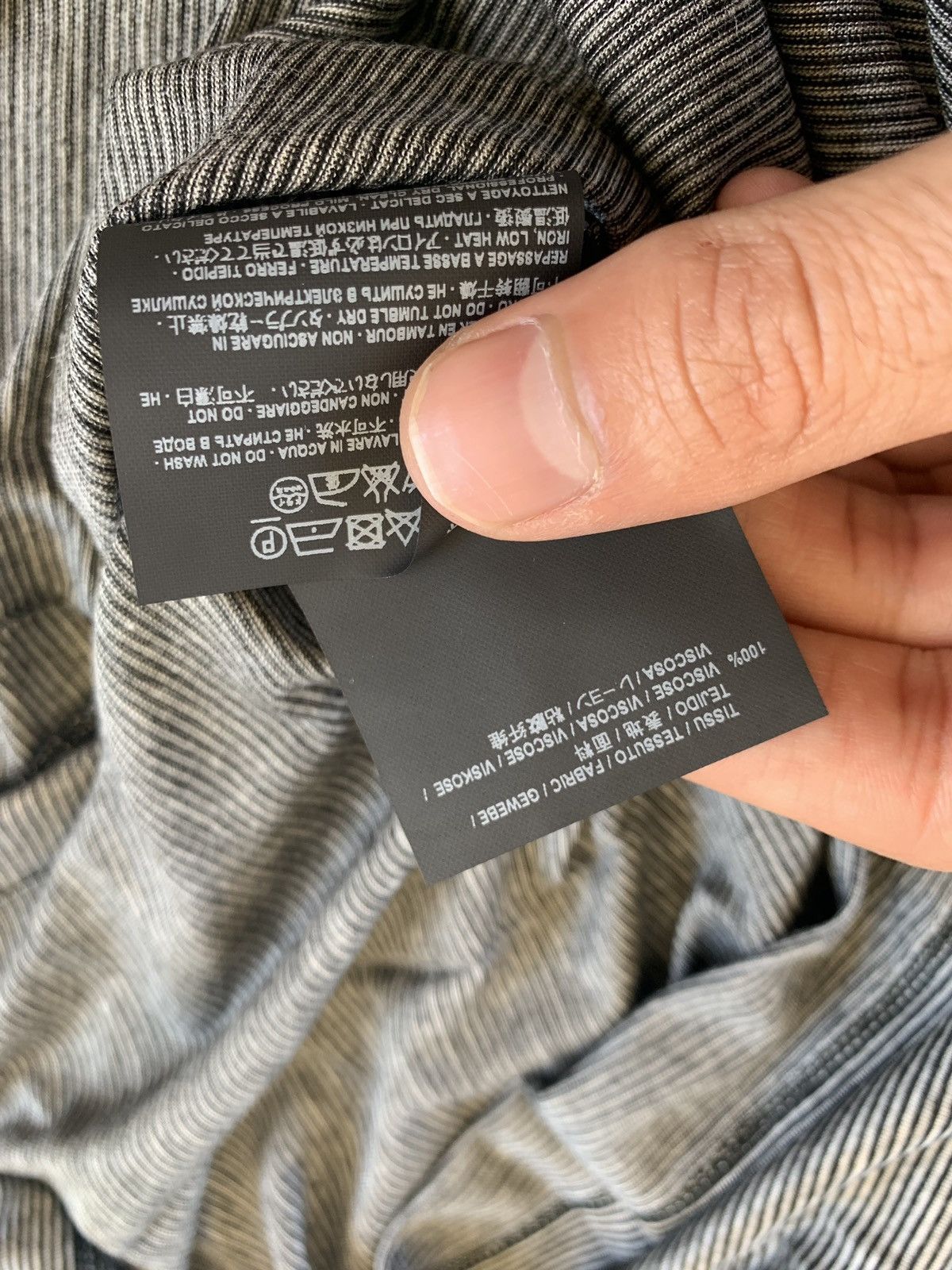 Saint Laurent Paris Thin Stripe University Patch Tee Size US M / EU 48-50 / 2 - 15 Thumbnail