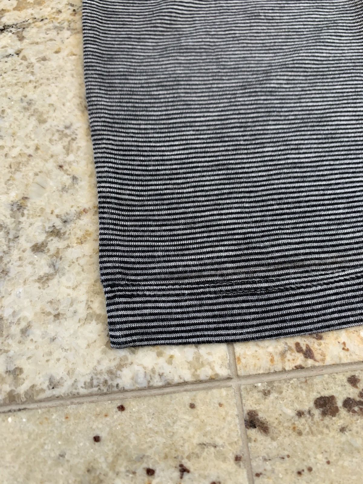 Saint Laurent Paris Thin Stripe University Patch Tee Size US M / EU 48-50 / 2 - 6 Thumbnail