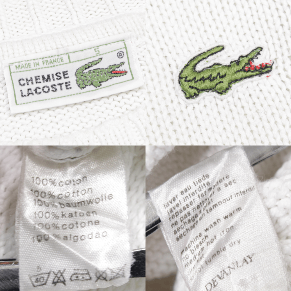 Lacoste 90S Big Logo Embroidered Sweater Vintage France Size US L / EU 52-54 / 3 - 11 Thumbnail