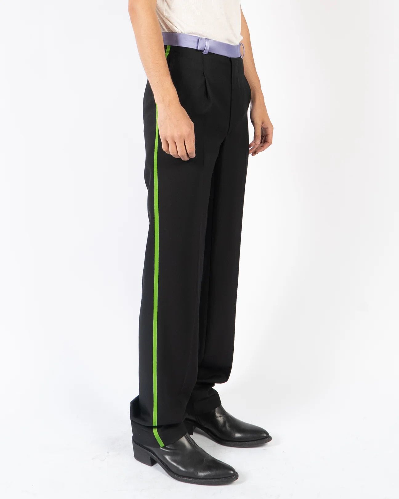 Haider Ackermann SS20 Black Oversized Taroni Waist Trousers Sample Size US 30 / EU 46 - 2 Thumbnail