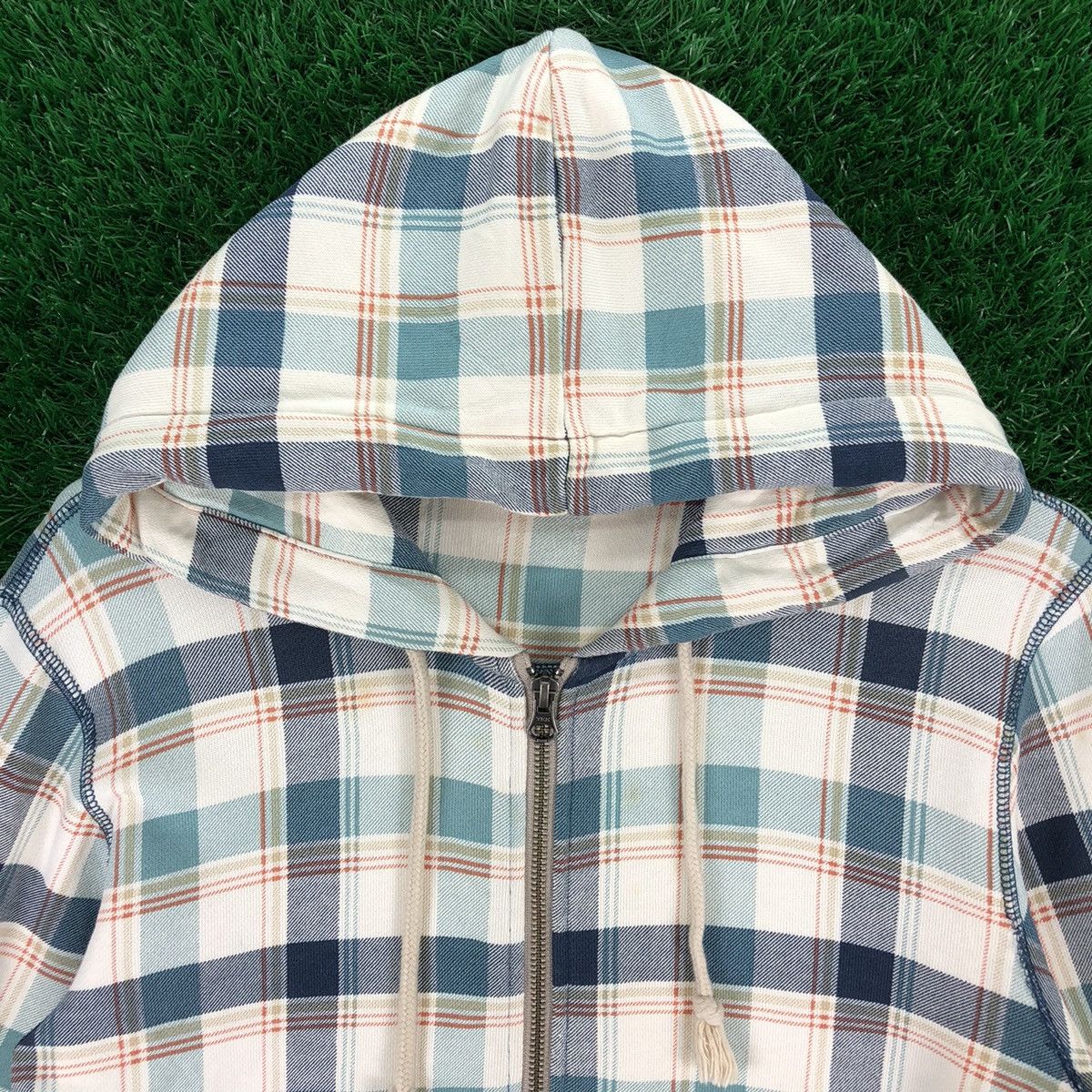 Japanese Brand × Uniqlo Uniqlo Zipper Sweater Hoodie Checkered Size US XS / EU 42 / 0 - 7 Thumbnail
