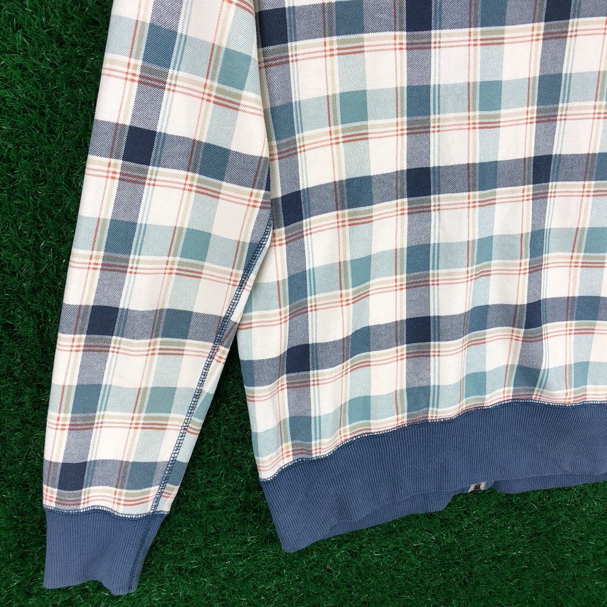 Japanese Brand × Uniqlo Uniqlo Zipper Sweater Hoodie Checkered Size US XS / EU 42 / 0 - 6 Thumbnail