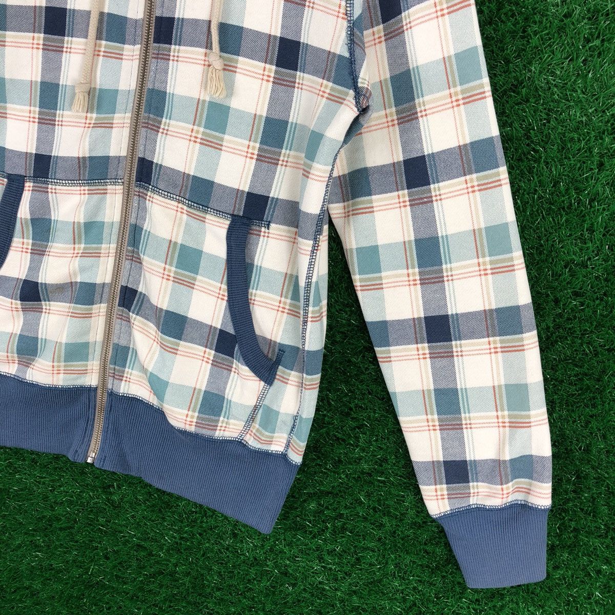 Japanese Brand × Uniqlo Uniqlo Zipper Sweater Hoodie Checkered Size US XS / EU 42 / 0 - 3 Thumbnail