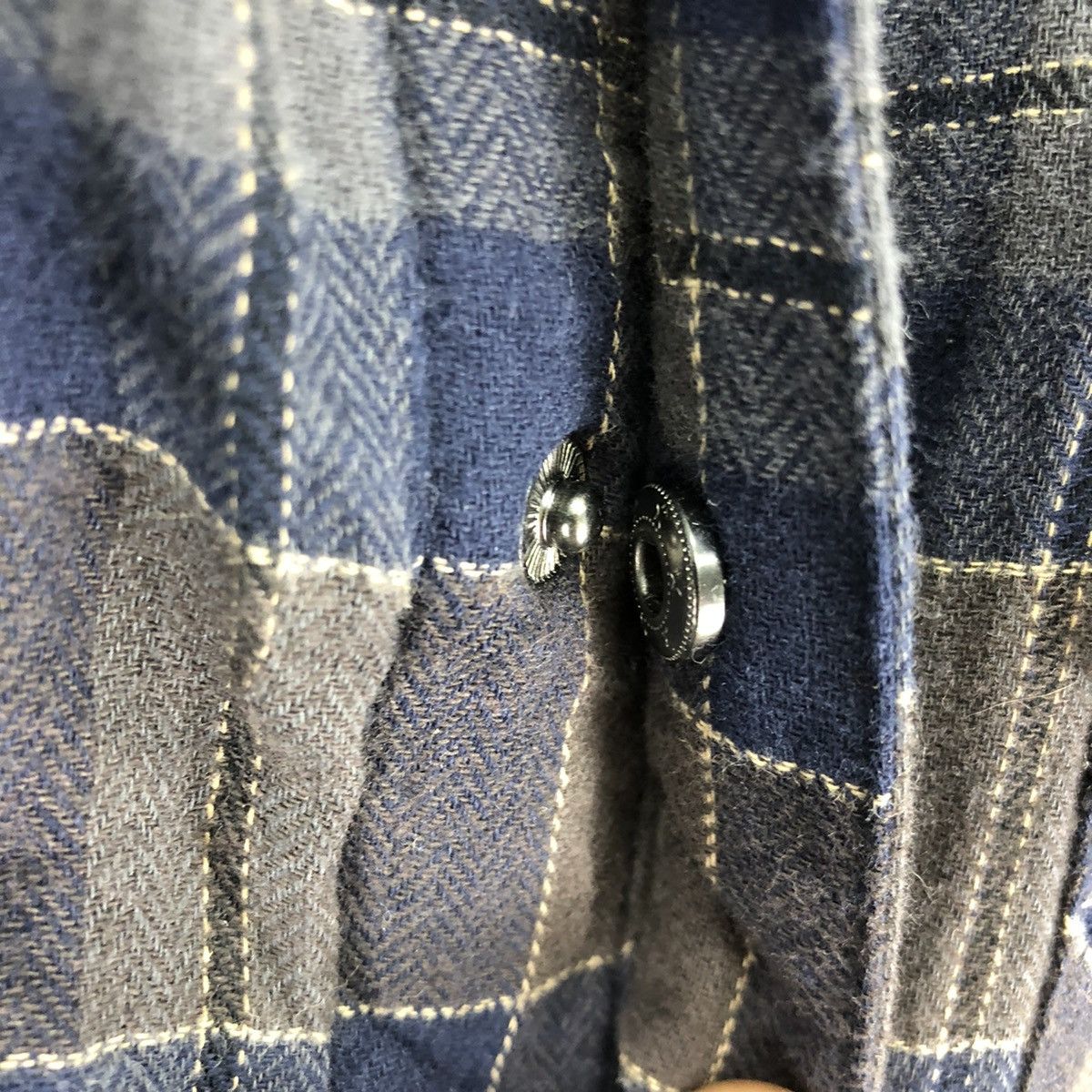 Japanese Brand Flannel Checkered Fleece Lining Travis Scott Style Size US M / EU 48-50 / 2 - 9 Thumbnail