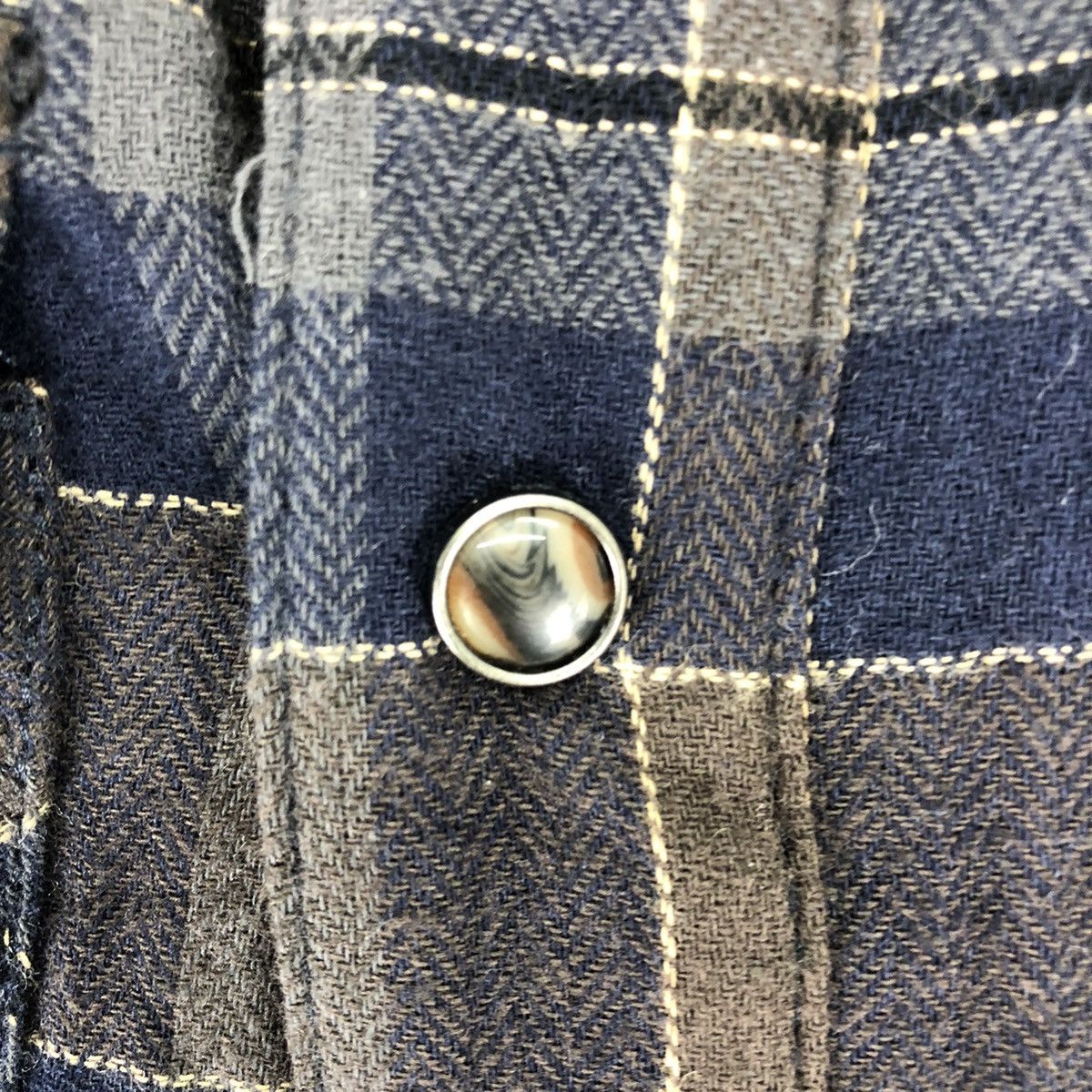 Japanese Brand Flannel Checkered Fleece Lining Travis Scott Style Size US M / EU 48-50 / 2 - 8 Thumbnail