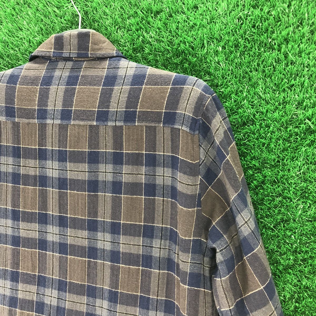 Japanese Brand Flannel Checkered Fleece Lining Travis Scott Style Size US M / EU 48-50 / 2 - 5 Thumbnail