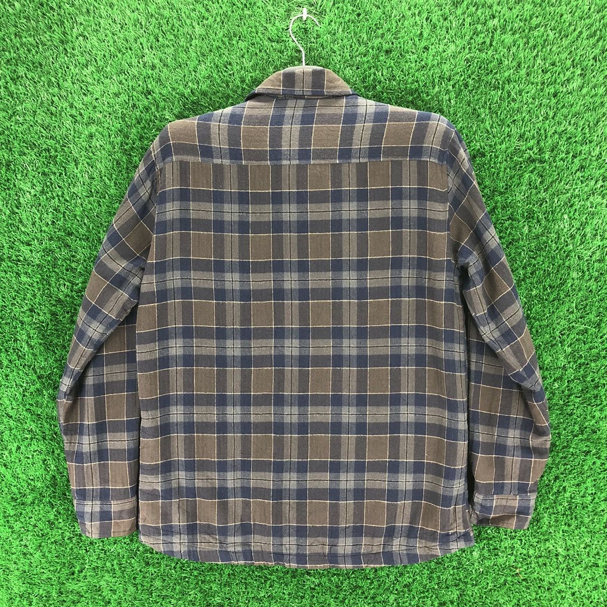 Japanese Brand Flannel Checkered Fleece Lining Travis Scott Style Size US M / EU 48-50 / 2 - 4 Thumbnail