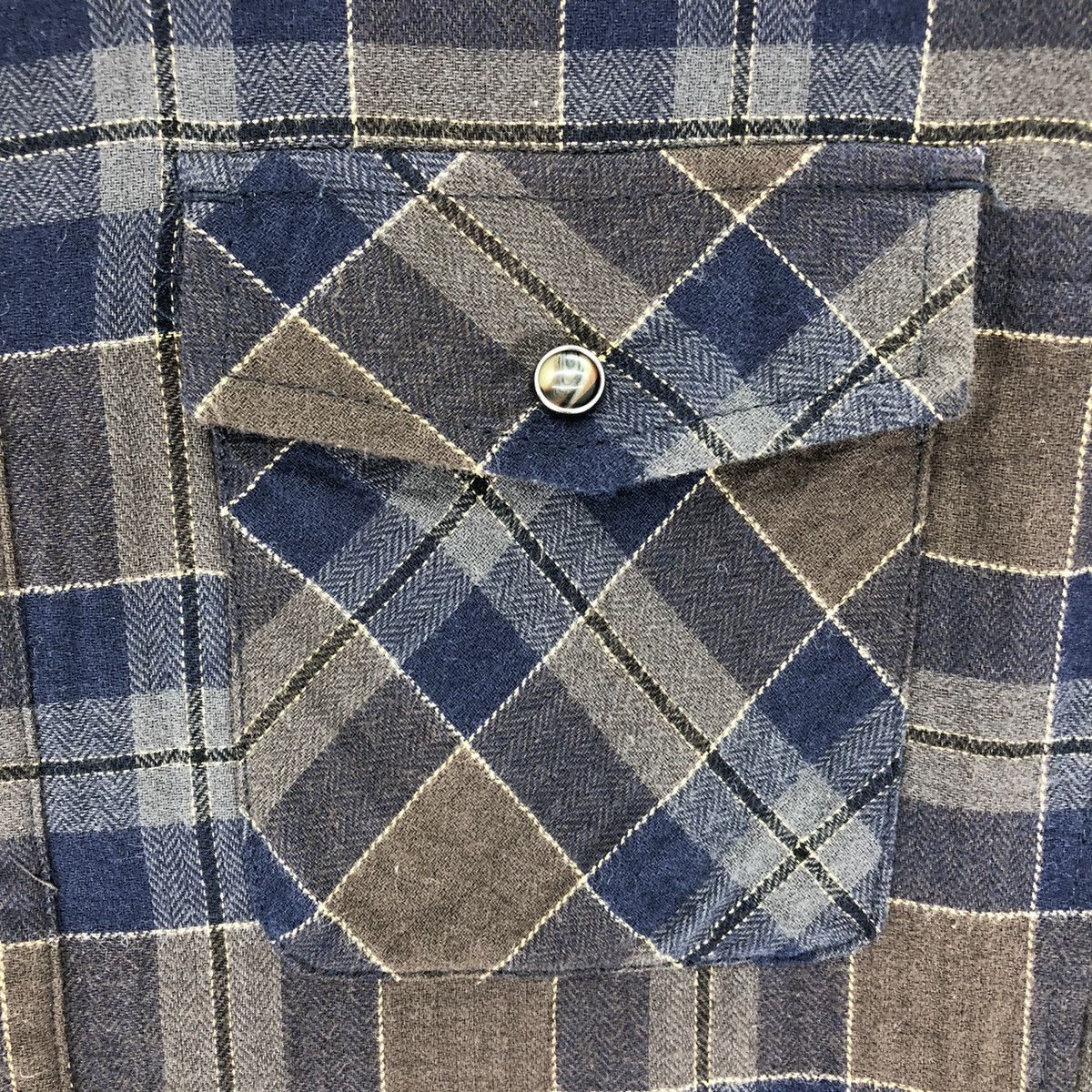 Japanese Brand Flannel Checkered Fleece Lining Travis Scott Style Size US M / EU 48-50 / 2 - 7 Thumbnail