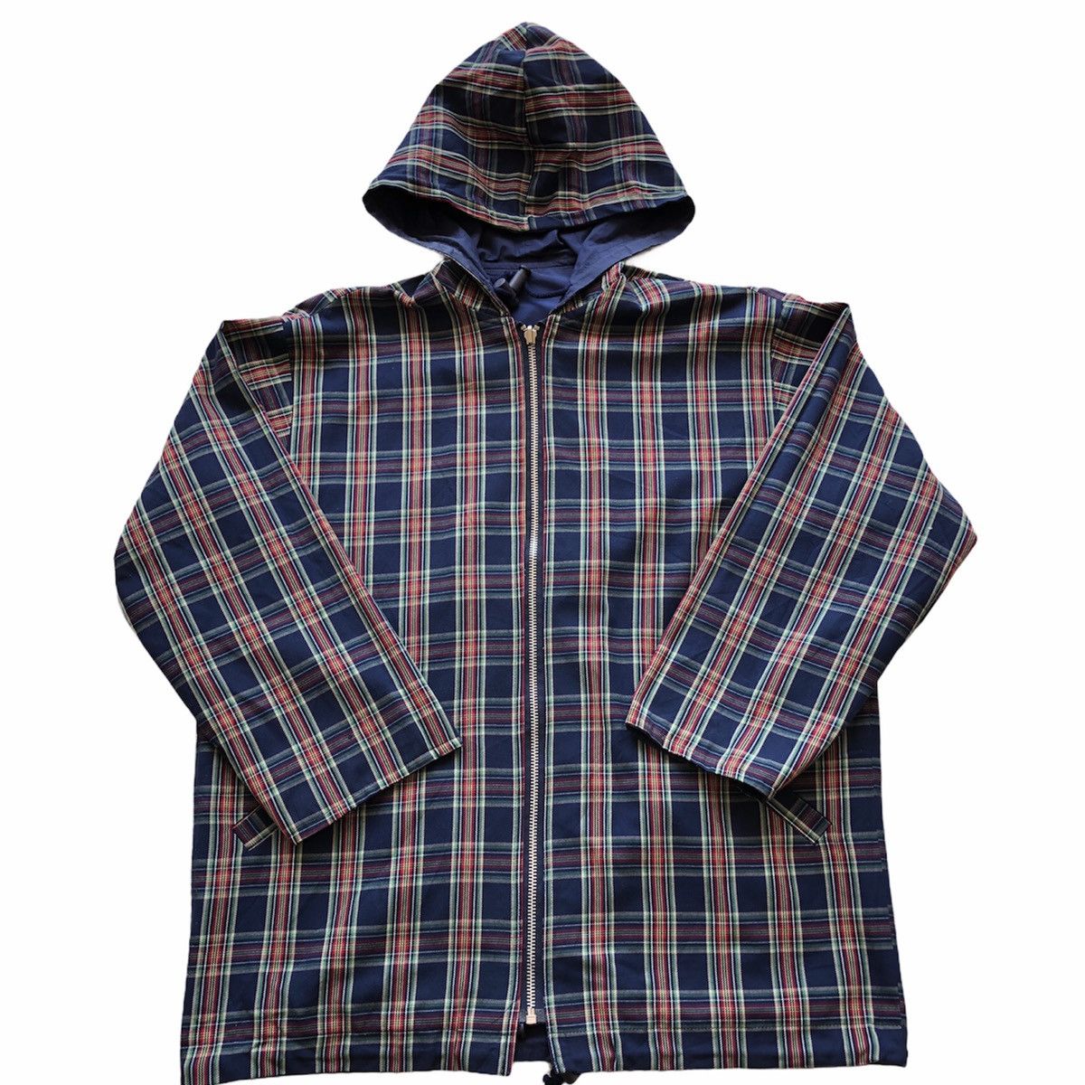Japanese Brand Vintage Reversable Jacket Hoodie Checker by Palett Scope Size US XL / EU 56 / 4 - 1 Thumbnail