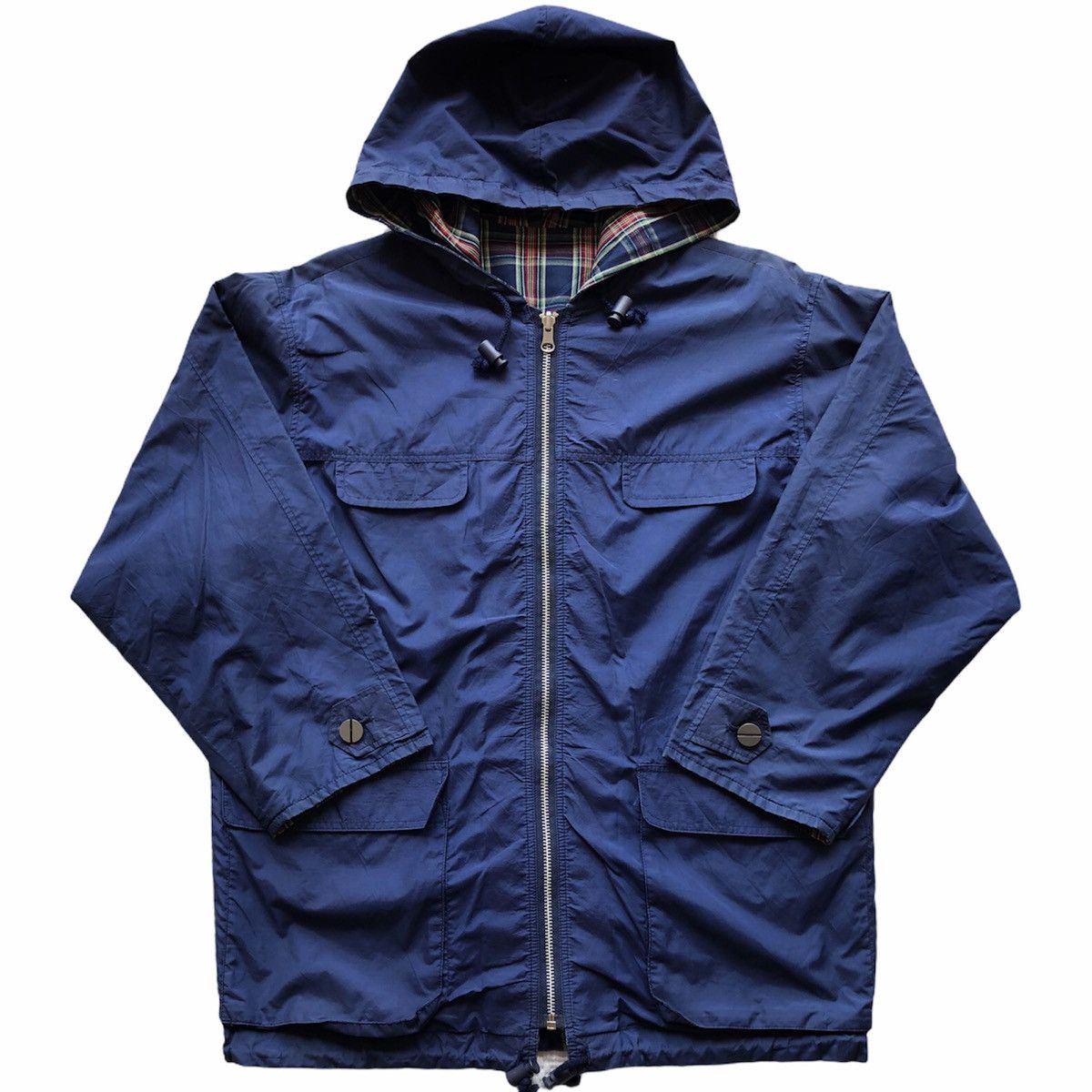 Japanese Brand Vintage Reversable Jacket Hoodie Checker by Palett Scope Size US XL / EU 56 / 4 - 5 Thumbnail