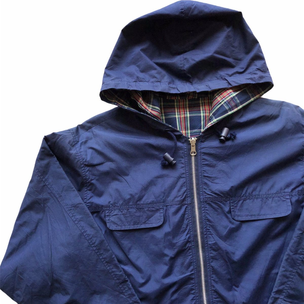 Japanese Brand Vintage Reversable Jacket Hoodie Checker by Palett Scope Size US XL / EU 56 / 4 - 7 Thumbnail