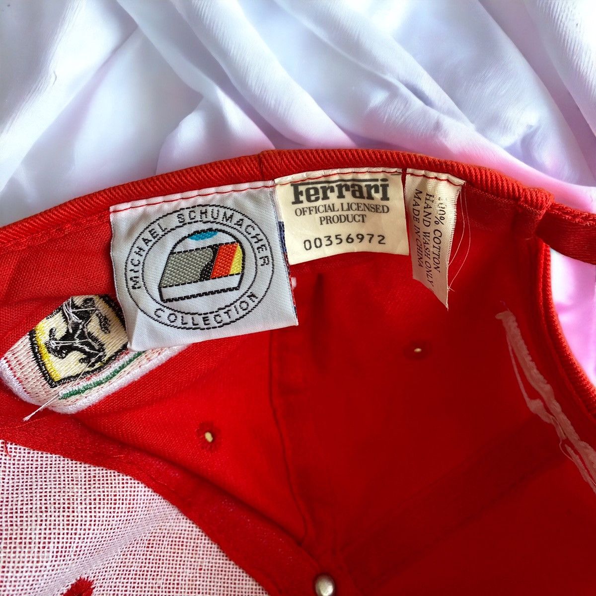 Vintage Vintage Ferrari F1 Michael Schumacher Deutsche Cap Hat Size ONE SIZE - 6 Thumbnail