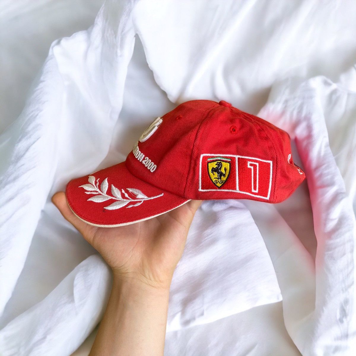 Vintage Vintage Ferrari F1 World Champion Michael Schumacher Cap Hat Size ONE SIZE - 2 Thumbnail