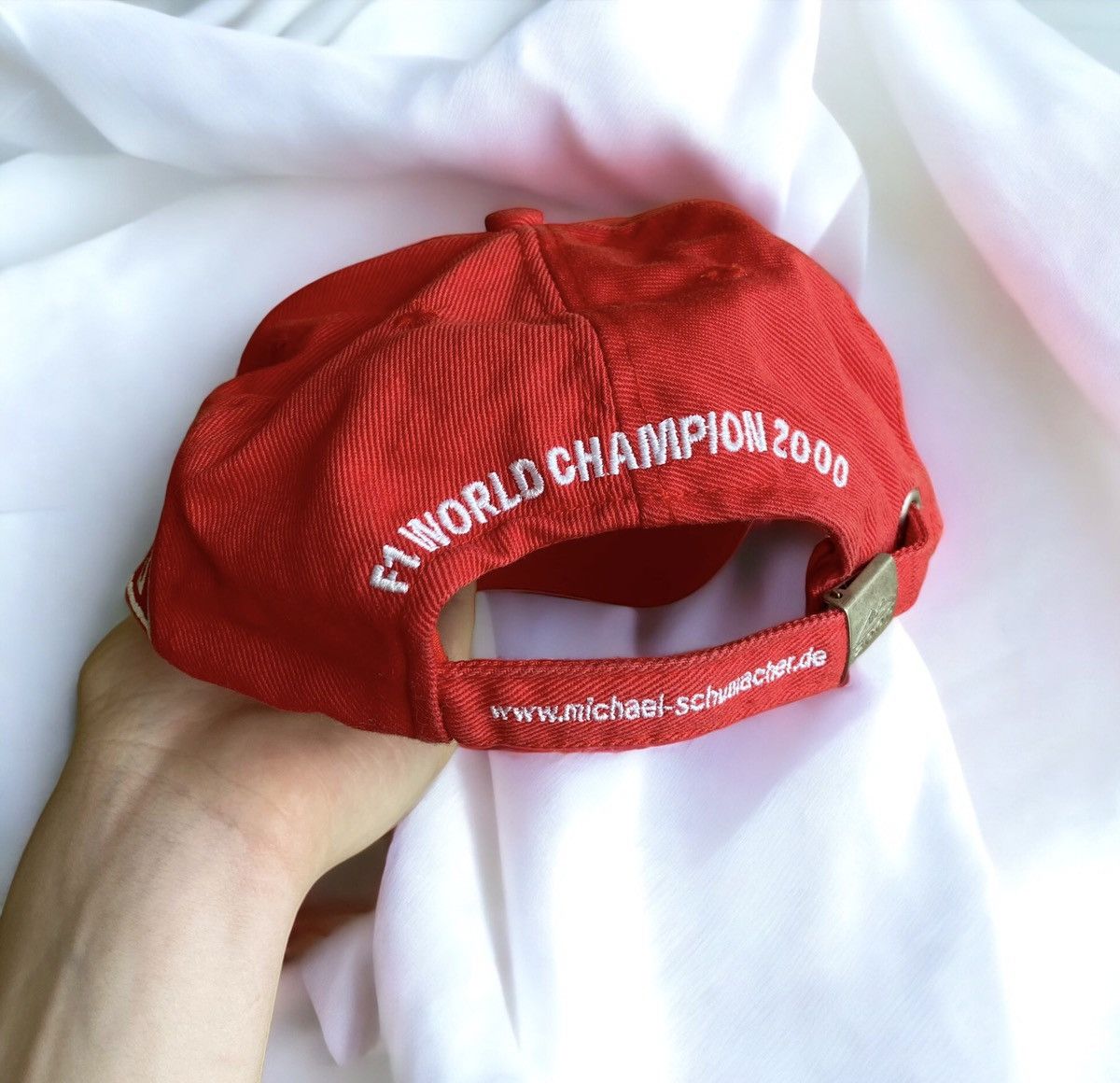 Vintage Vintage Ferrari F1 World Champion Michael Schumacher Cap Hat Size ONE SIZE - 3 Thumbnail