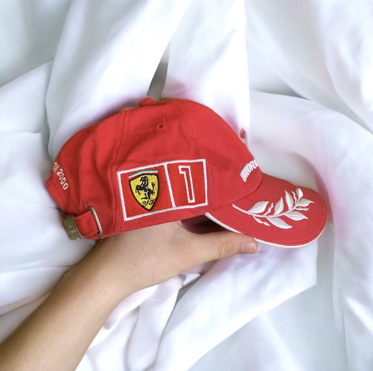 Vintage Vintage Ferrari F1 World Champion Michael Schumacher Cap Hat Size ONE SIZE - 4 Thumbnail