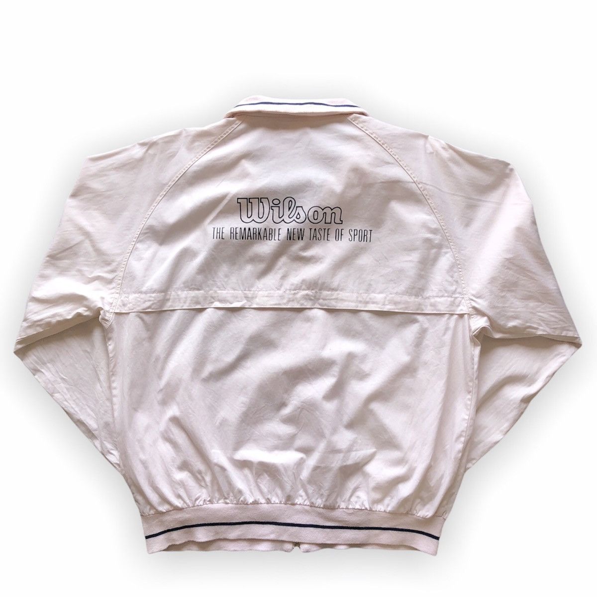 Japanese Brand Vintage Wilson Zipper Sweater Big logo Size US L / EU 52-54 / 3 - 5 Thumbnail