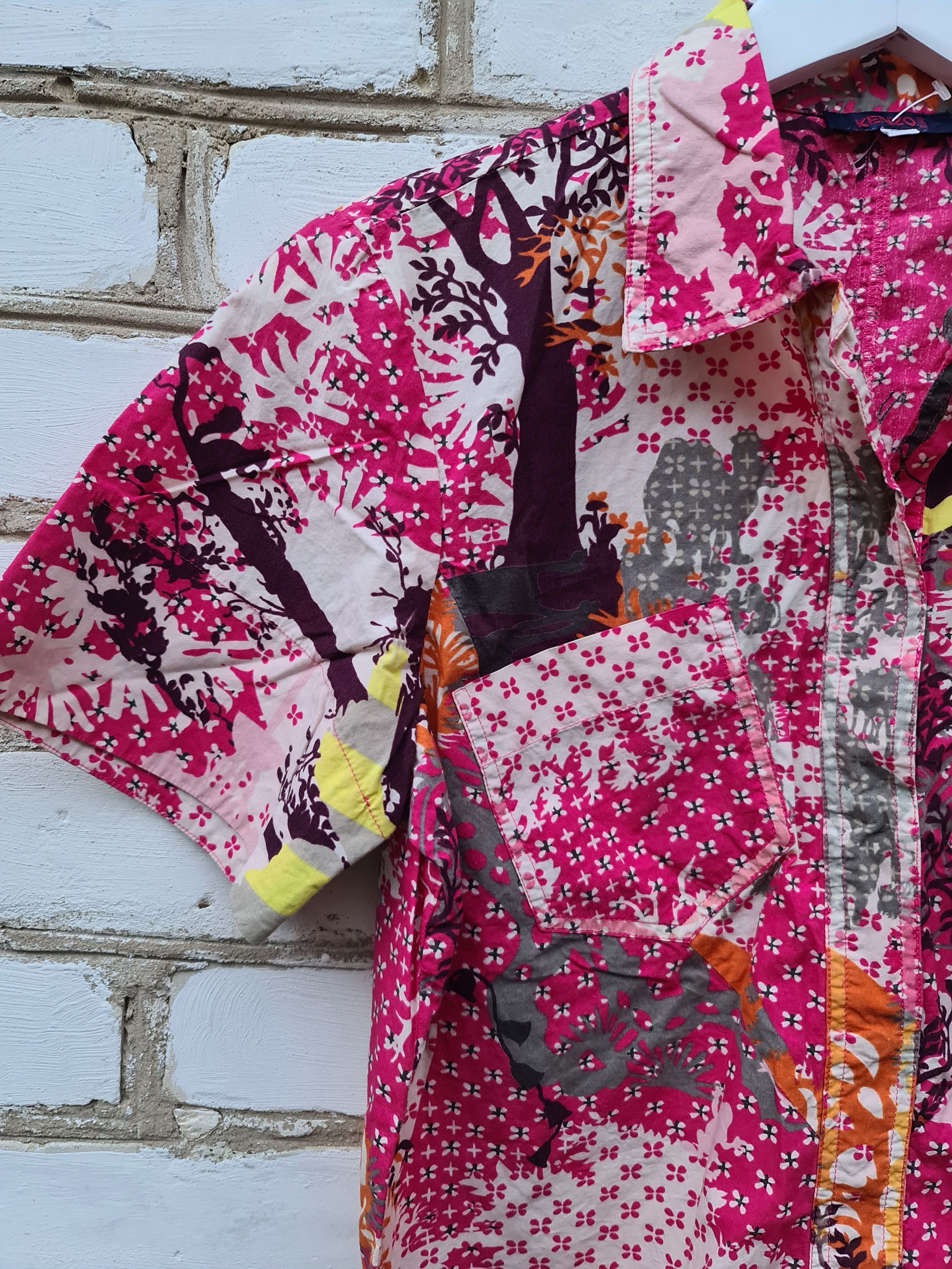 Kenzo Kenzo Floral Jungle Printed Shirt 1990's - 2YK Size M / US 6-8 / IT 42-44 - 5 Thumbnail