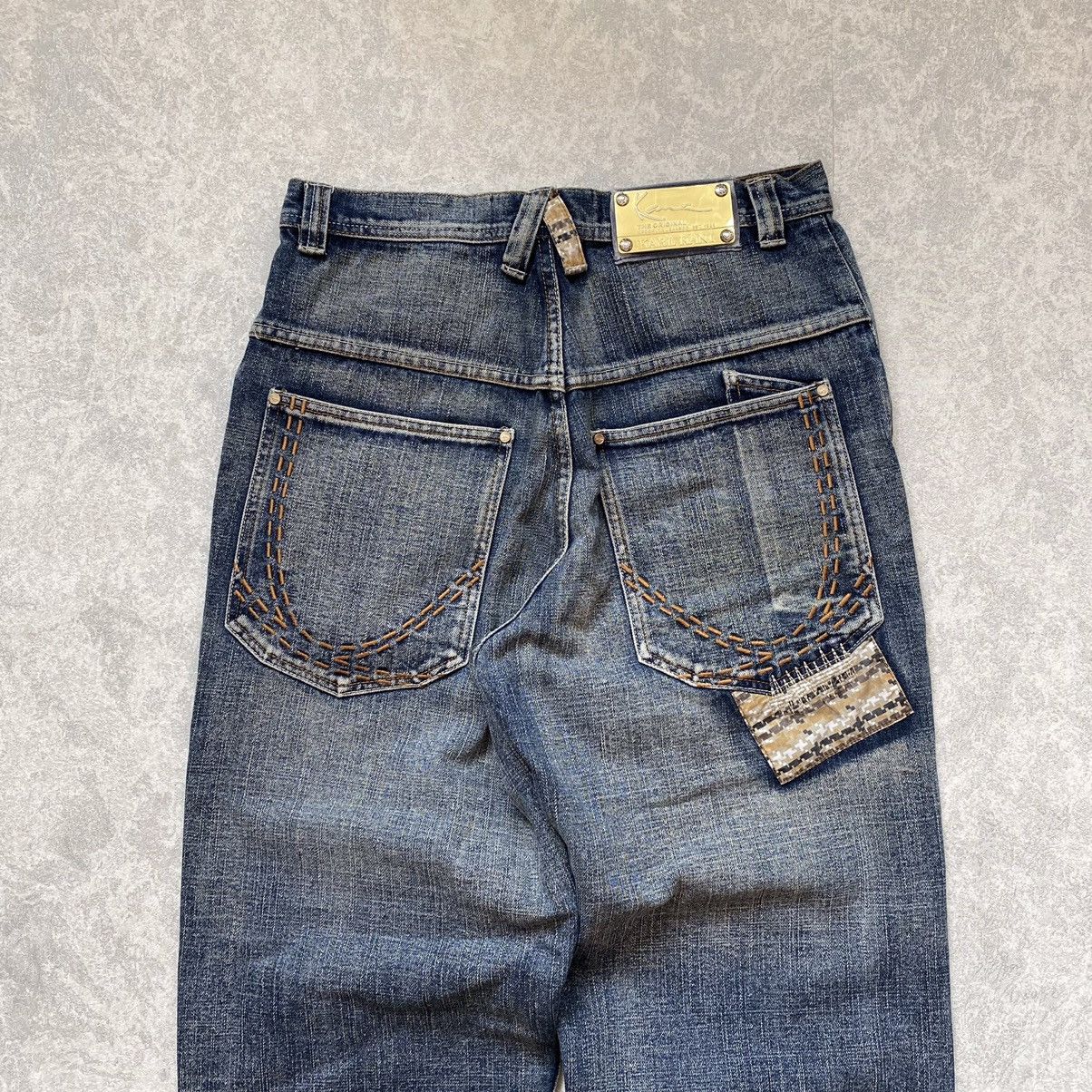 Karl Kani Vintage 90s Karl Kani Patchwork Denim Baggy Jeans Size US 30 / EU 46 - 13 Thumbnail