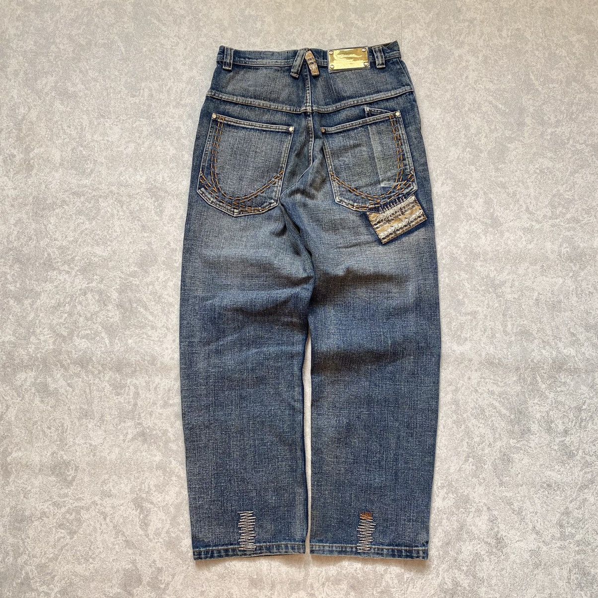 Karl Kani Vintage 90s Karl Kani Patchwork Denim Baggy Jeans Size US 30 / EU 46 - 12 Thumbnail