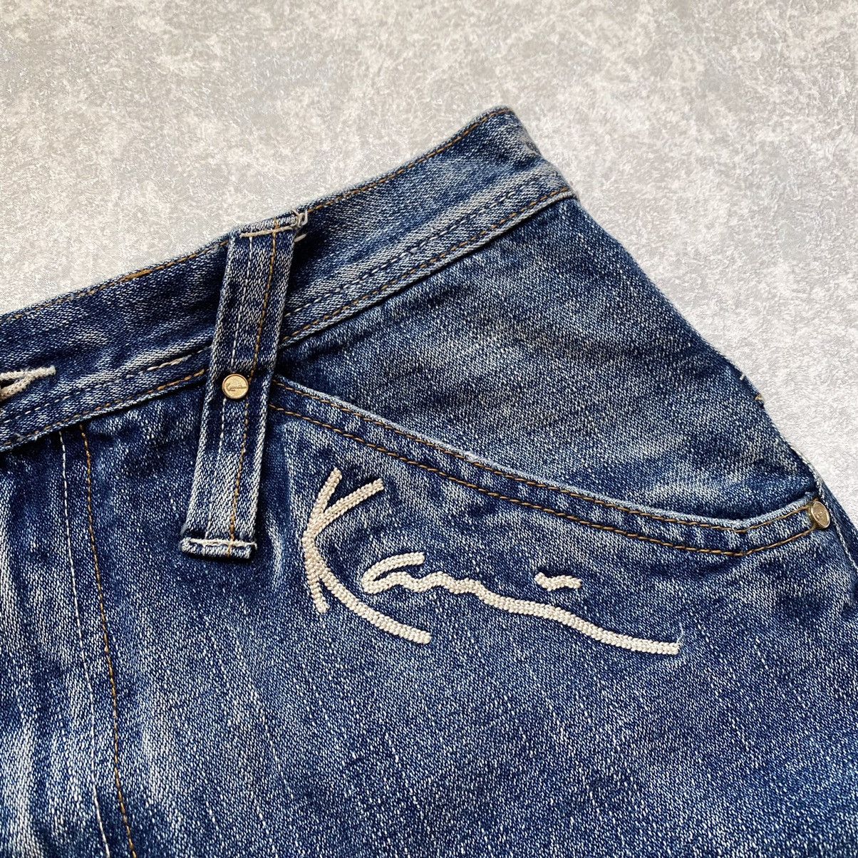 Karl Kani Vintage 90s Karl Kani Patchwork Denim Baggy Jeans Size US 30 / EU 46 - 8 Thumbnail