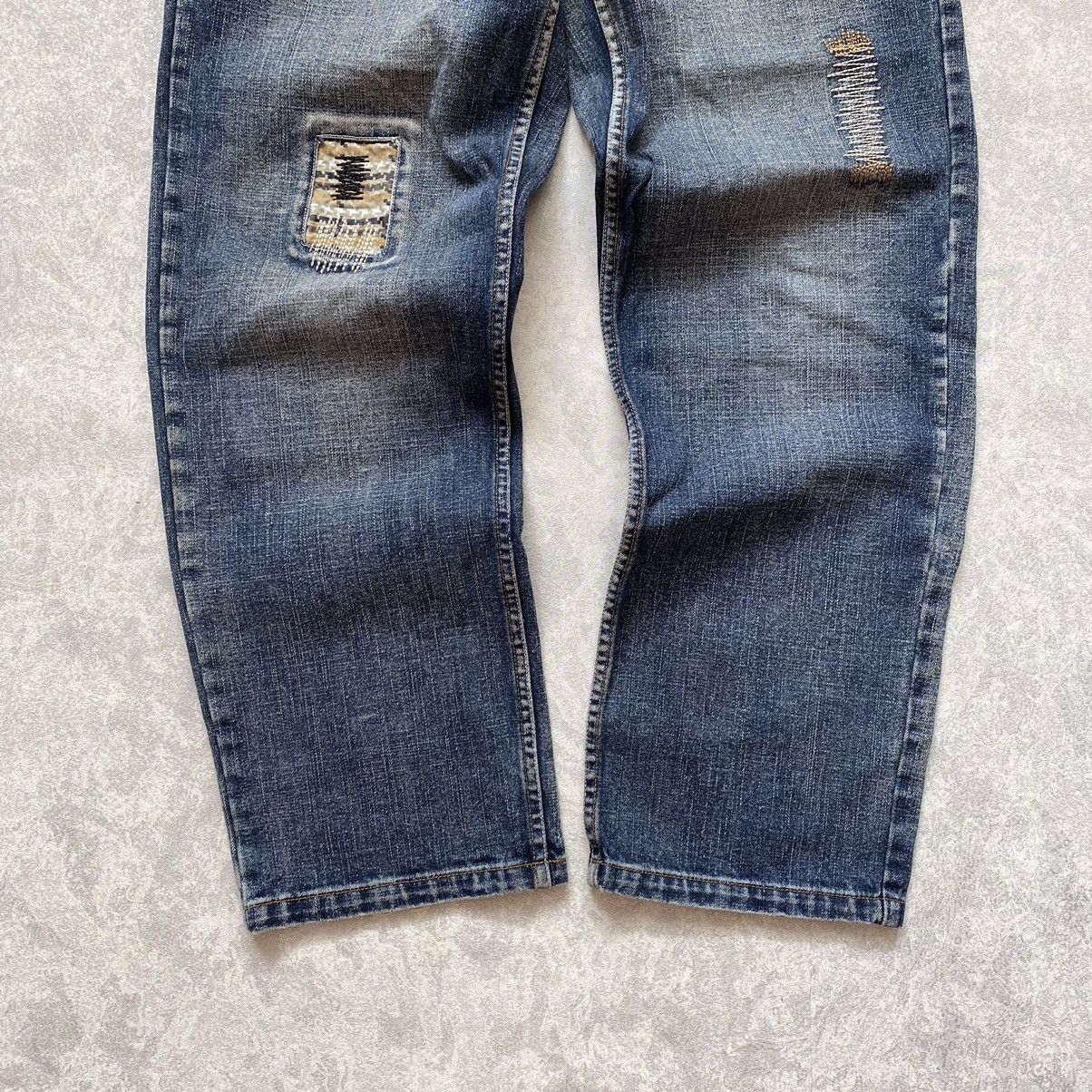 Karl Kani Vintage 90s Karl Kani Patchwork Denim Baggy Jeans Size US 30 / EU 46 - 7 Thumbnail