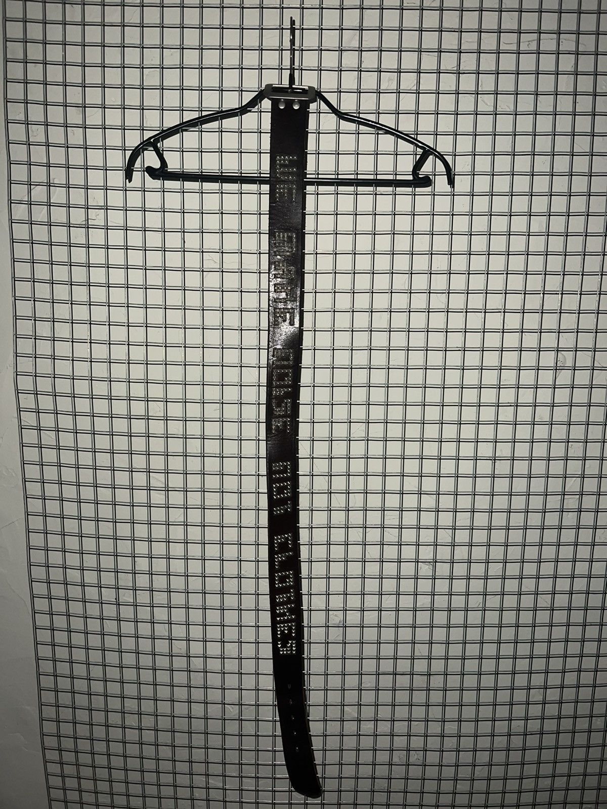 image of Undercover Archive “We Make Noise Not Clothes” Belt in Brown, Men's