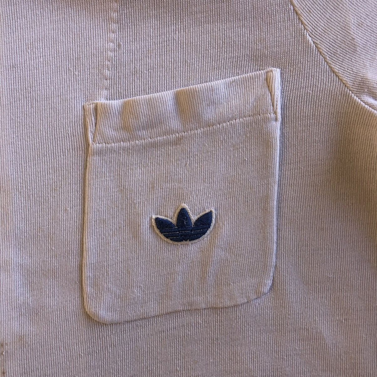 Adidas Vintage 90's Adidas Trefoil Single Pocket Collar Shirt Zip Size US S / EU 44-46 / 1 - 8 Thumbnail