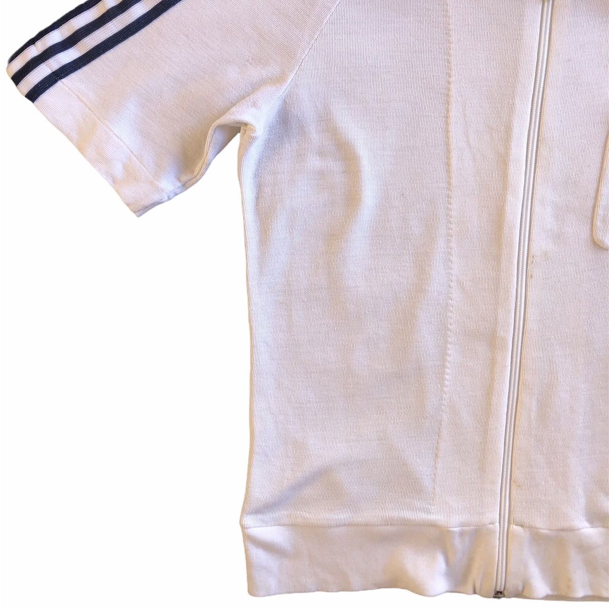 Adidas Vintage 90's Adidas Trefoil Single Pocket Collar Shirt Zip Size US S / EU 44-46 / 1 - 3 Thumbnail